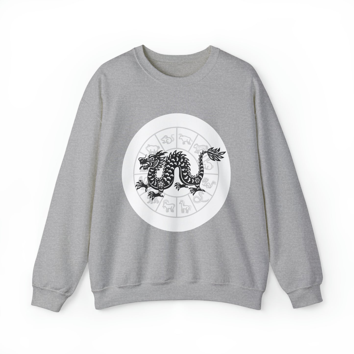Shengxiao Dragon Unisex Heavy Blend Crewneck Sweatshirt