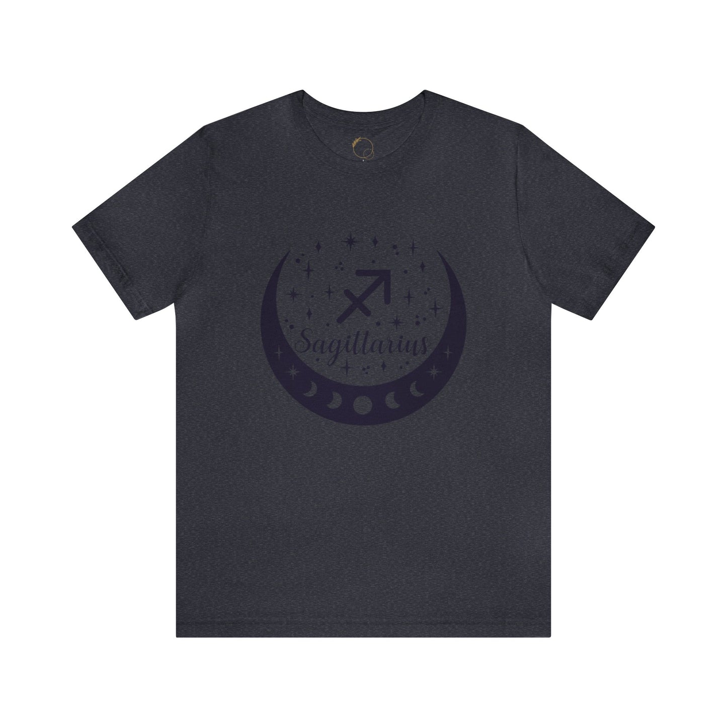 Sagittarius Moon Phase Zodiac Unisex Jersey Short Sleeve Tee