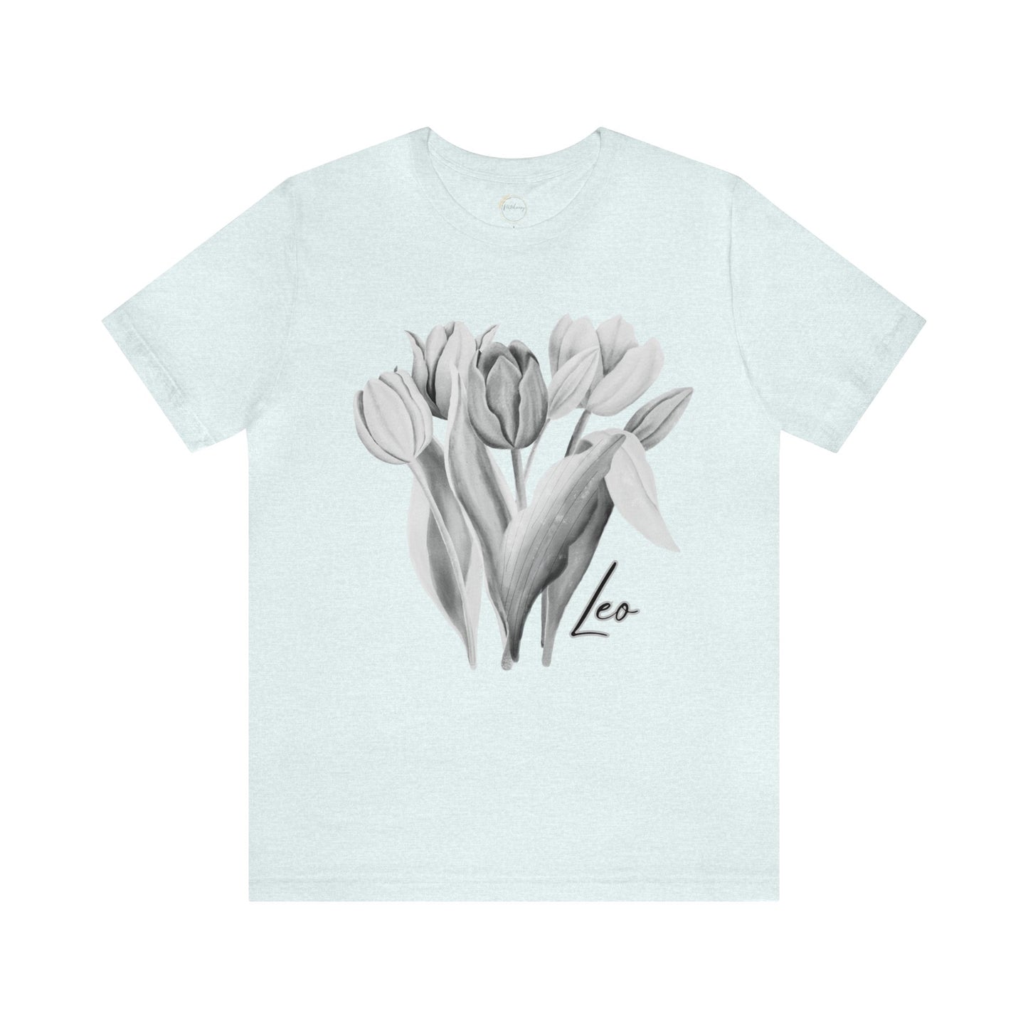 Leo Tulips Zodiac Unisex Jersey Short Sleeve Tee
