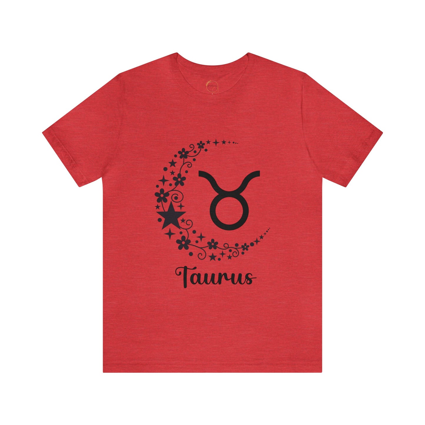 Taurus Floral Moon Zodiac Unisex Jersey Short Sleeve Tee