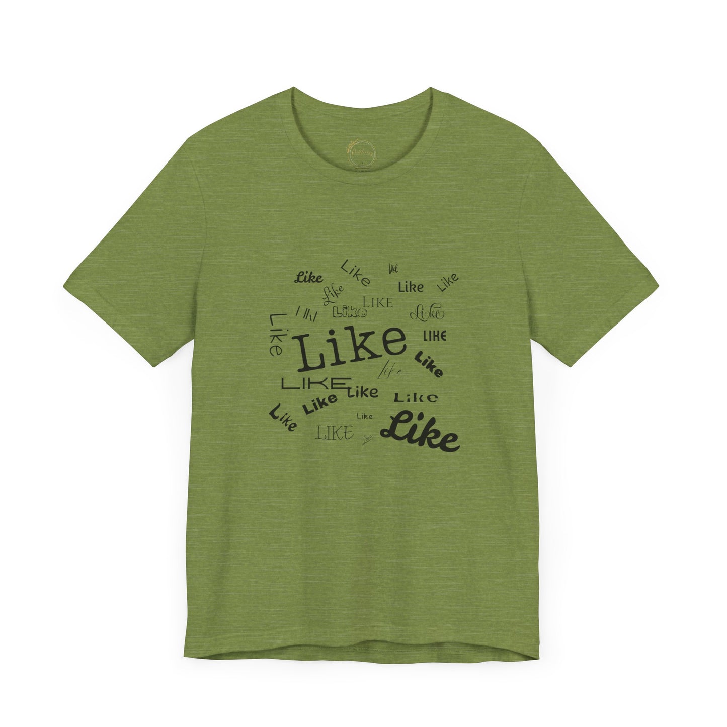 Teen Humor Shirt - 'Like' Repeating Text Tee - Funny Gift for Teenagers