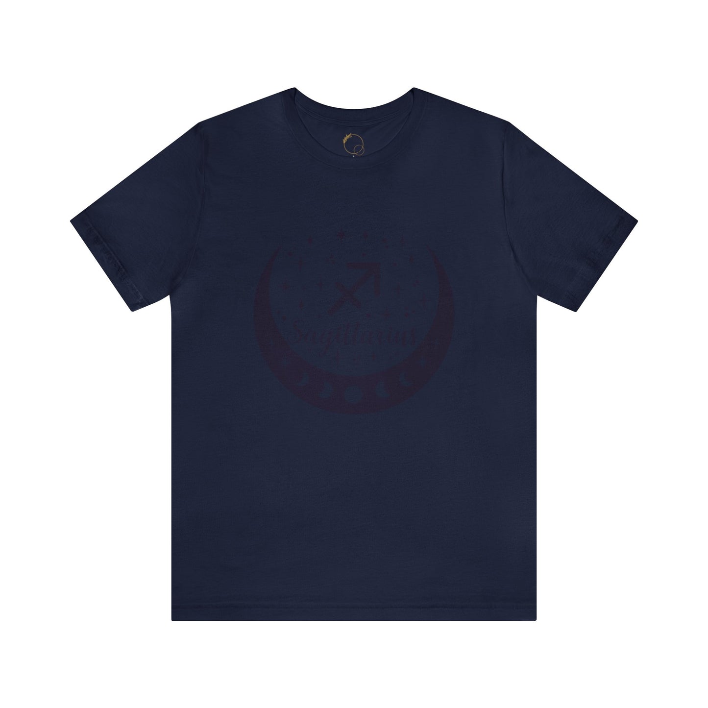Sagittarius Moon Phase Zodiac Unisex Jersey Short Sleeve Tee