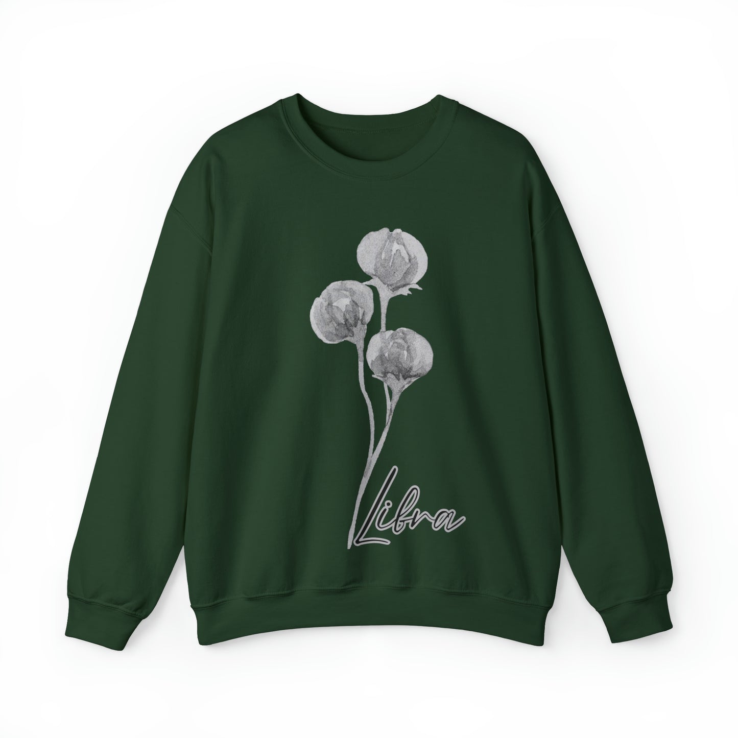 Libra Peonies Unisex Heavy Blend™ Crewneck Sweatshirt