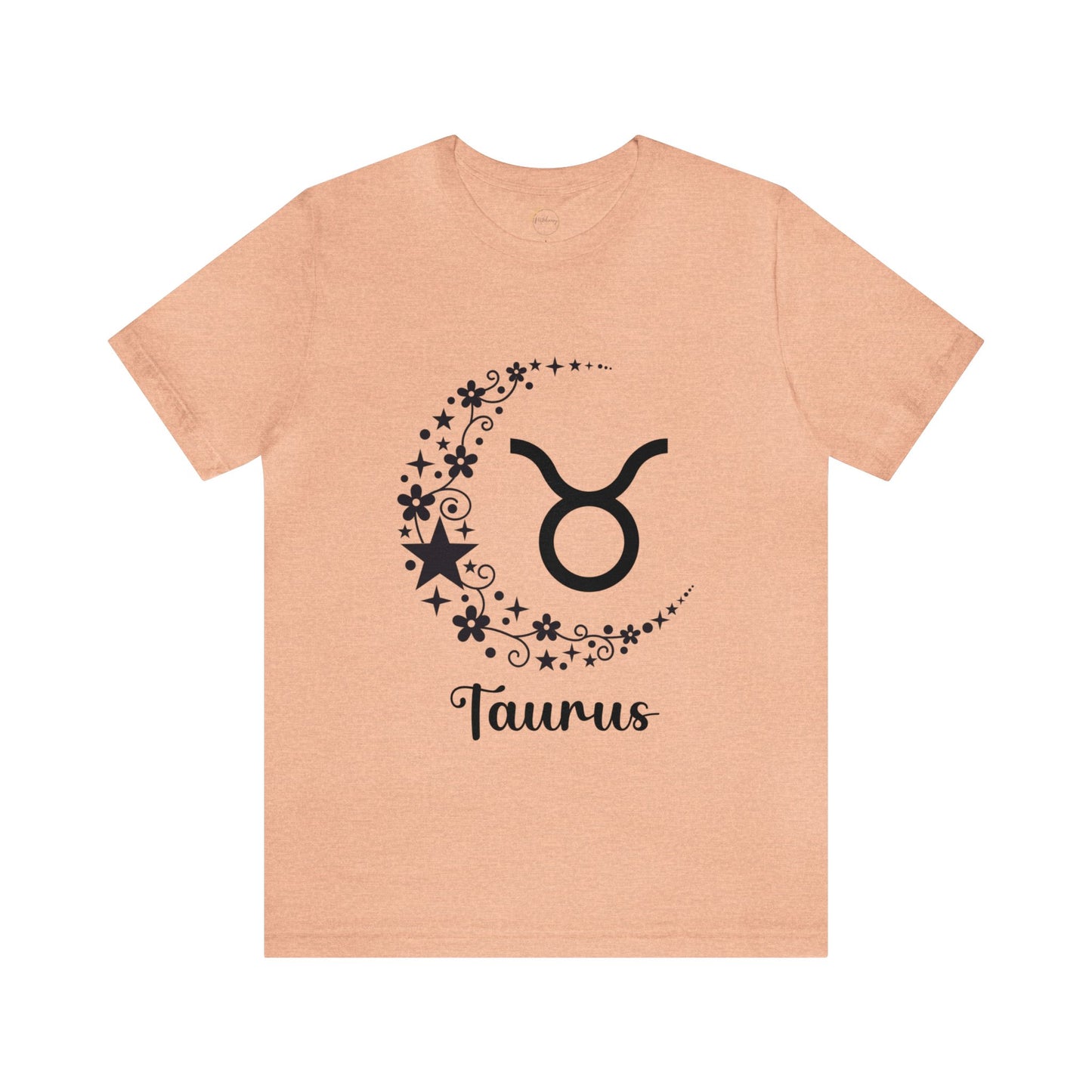 Taurus Floral Moon Zodiac Unisex Jersey Short Sleeve Tee