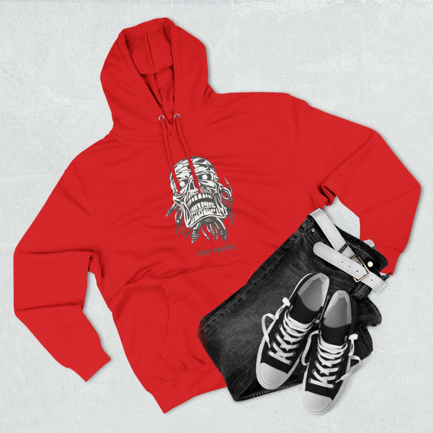 Stay Spookie Skull Unisex Premium Pullover Hoodie