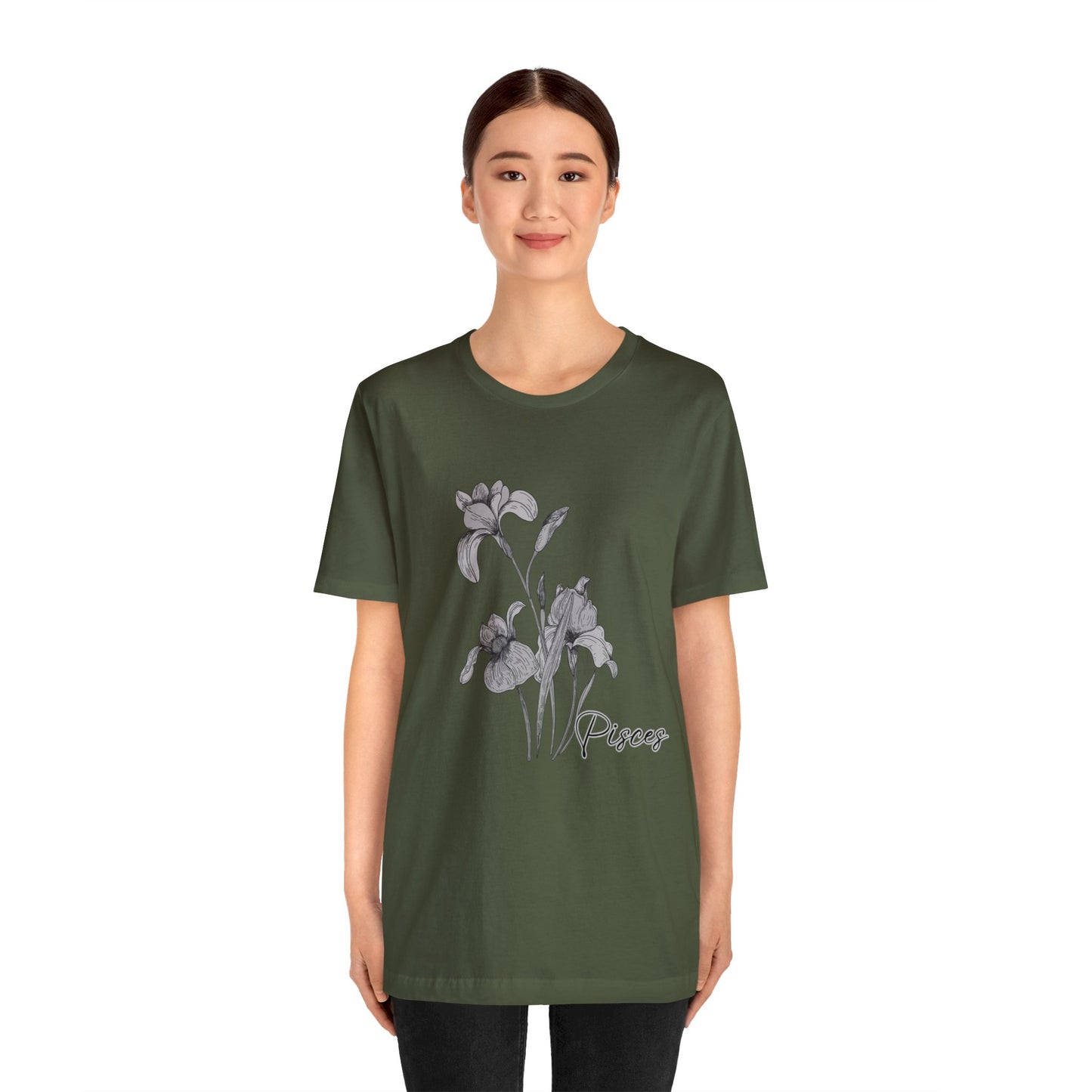 Pisces Iris Zodiac Unisex Jersey Short Sleeve Tee