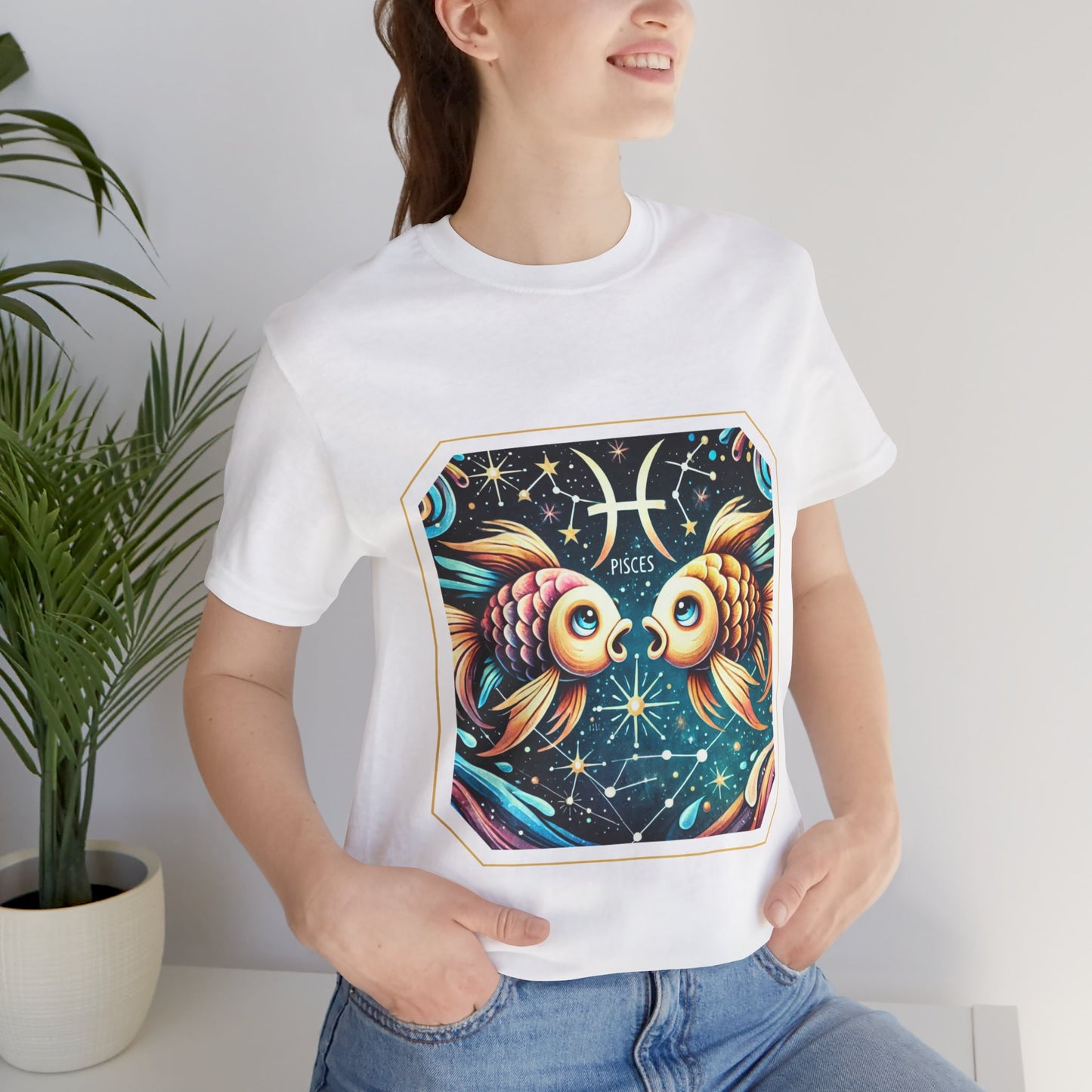 Pisces Framed Zodiac Name T-Shirt