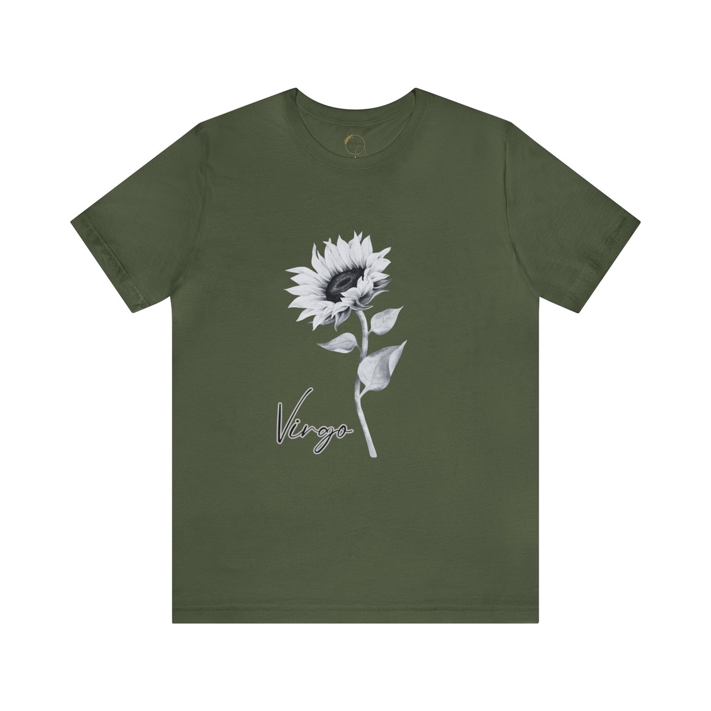 Virgo Sunflower Zodiac Unisex Jersey Short Sleeve Tee
