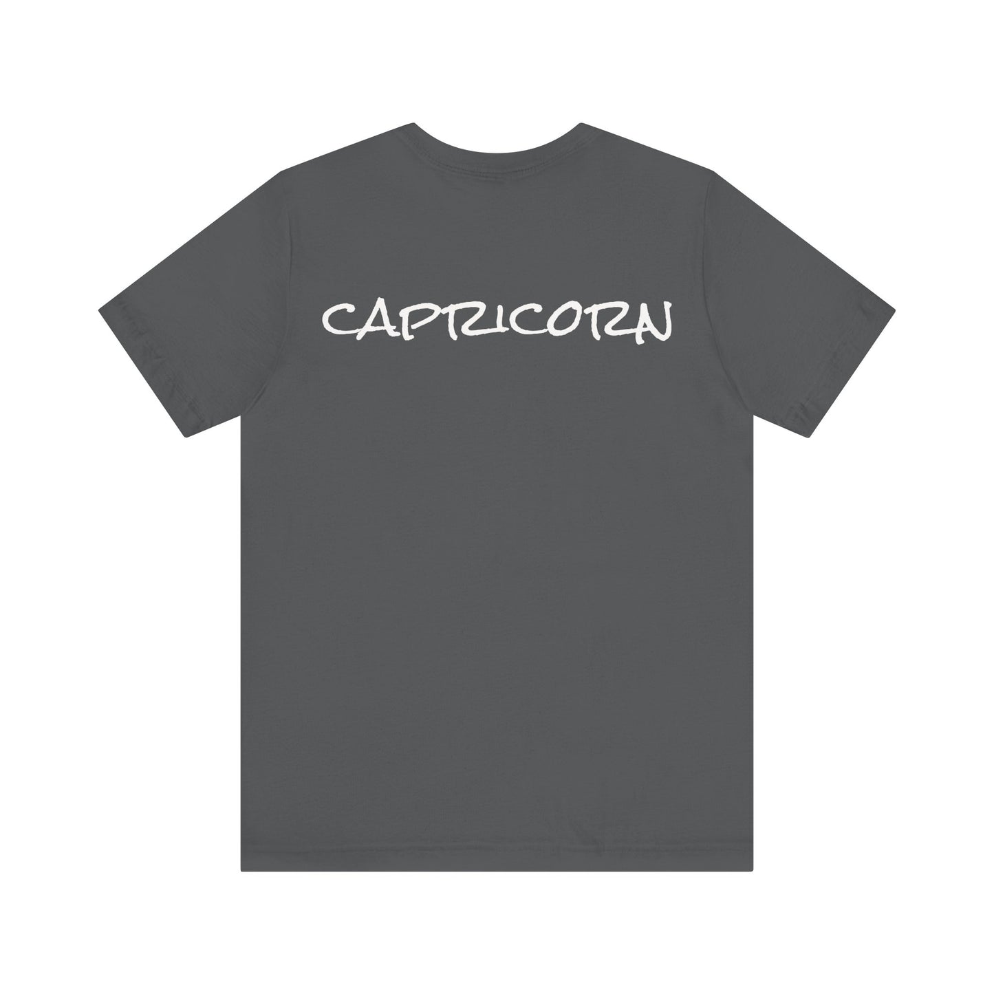 Spooky Capricorn Zodiac Shirt Goat, Full Moon, and Graveyard Dark Astrology Tee for Astrology Lovers Distress