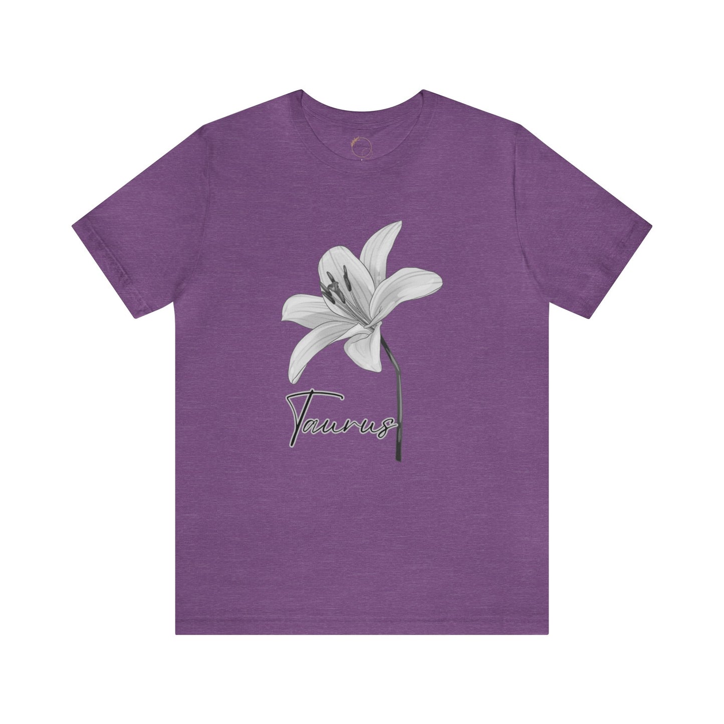 Taurus Lily Zodiac Unisex Jersey Short Sleeve Tee