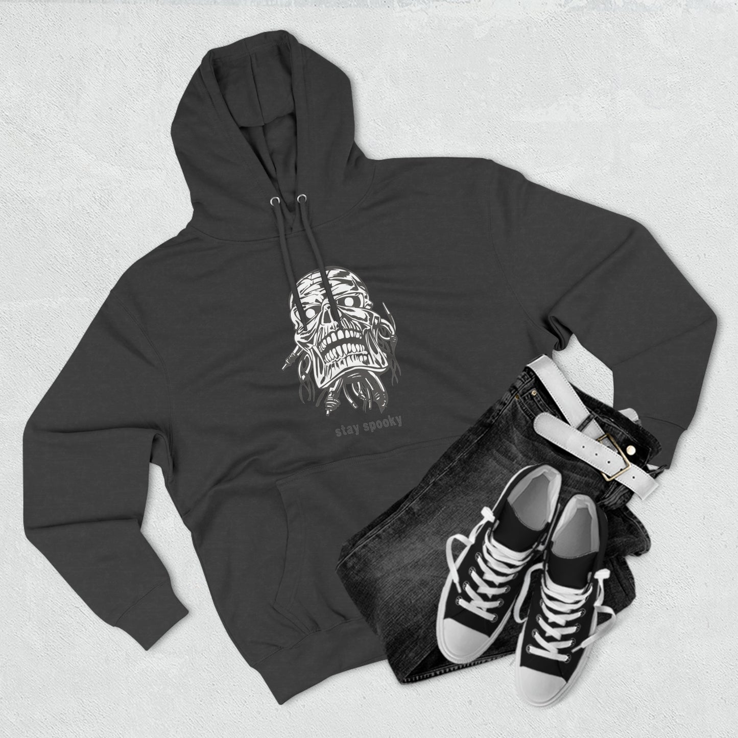 Stay Spookie Skull Unisex Premium Pullover Hoodie