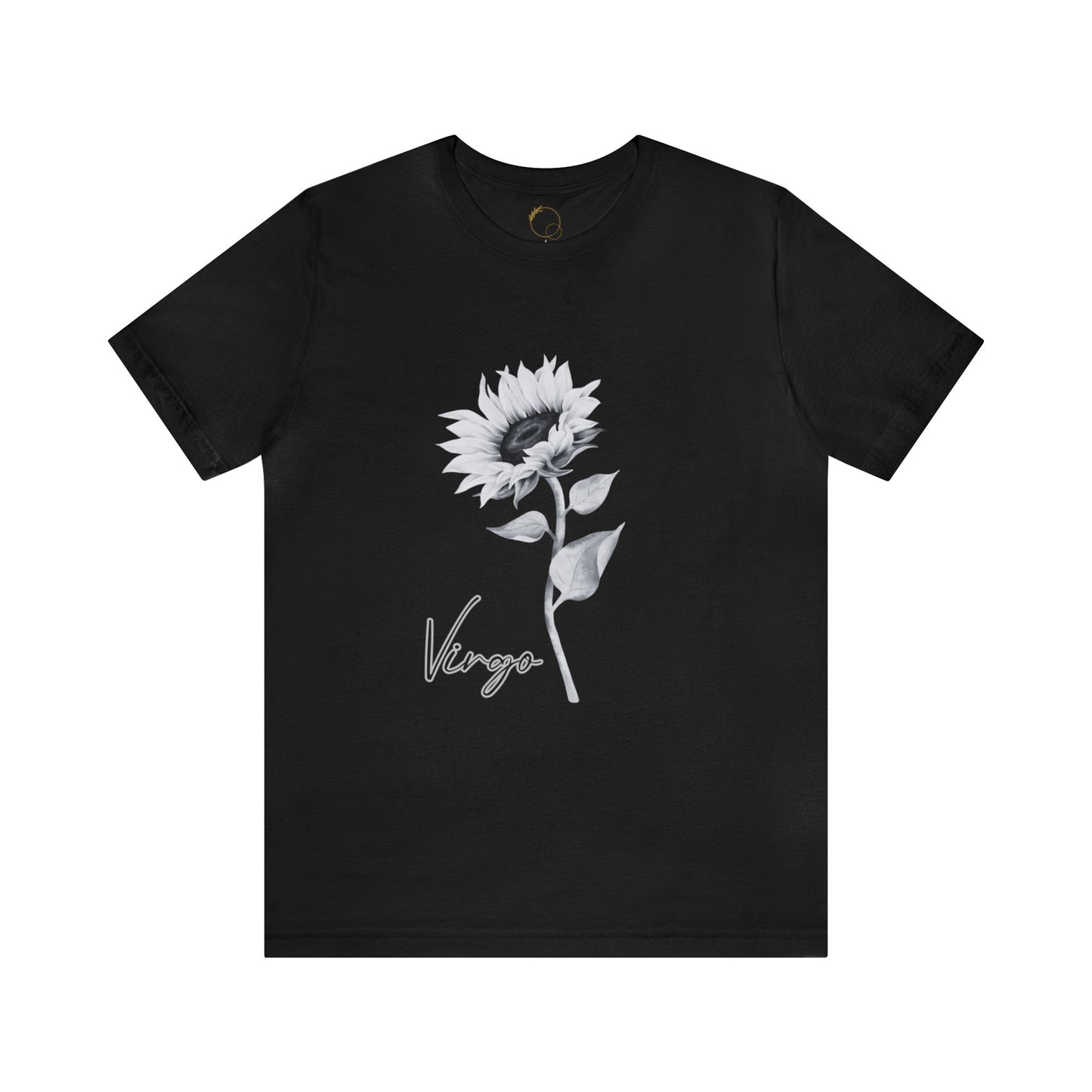 Virgo Sunflower Zodiac Unisex Jersey Short Sleeve Tee