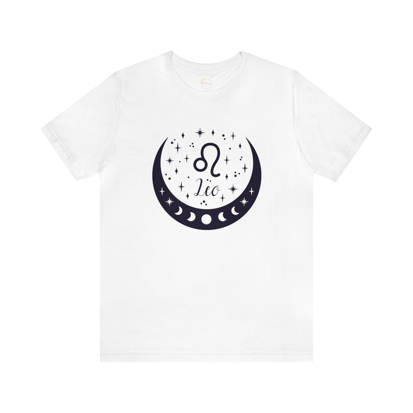 Leo Moon Phase Zodiac Unisex Jersey Short Sleeve Tee