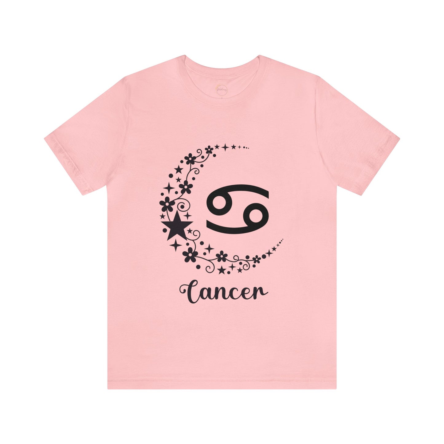 Cancer Floral Moon Zodiac Unisex Jersey Short Sleeve Tee
