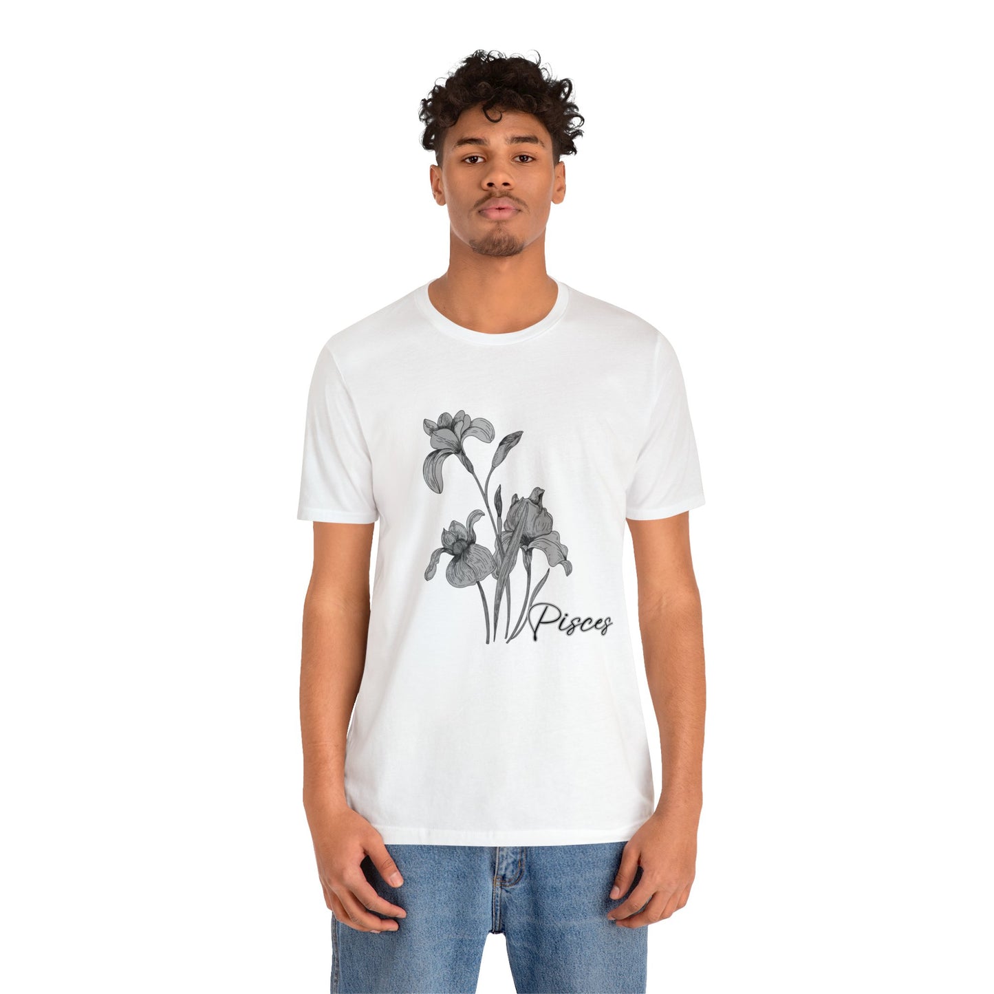 Pisces Iris Zodiac Unisex Jersey Short Sleeve Tee