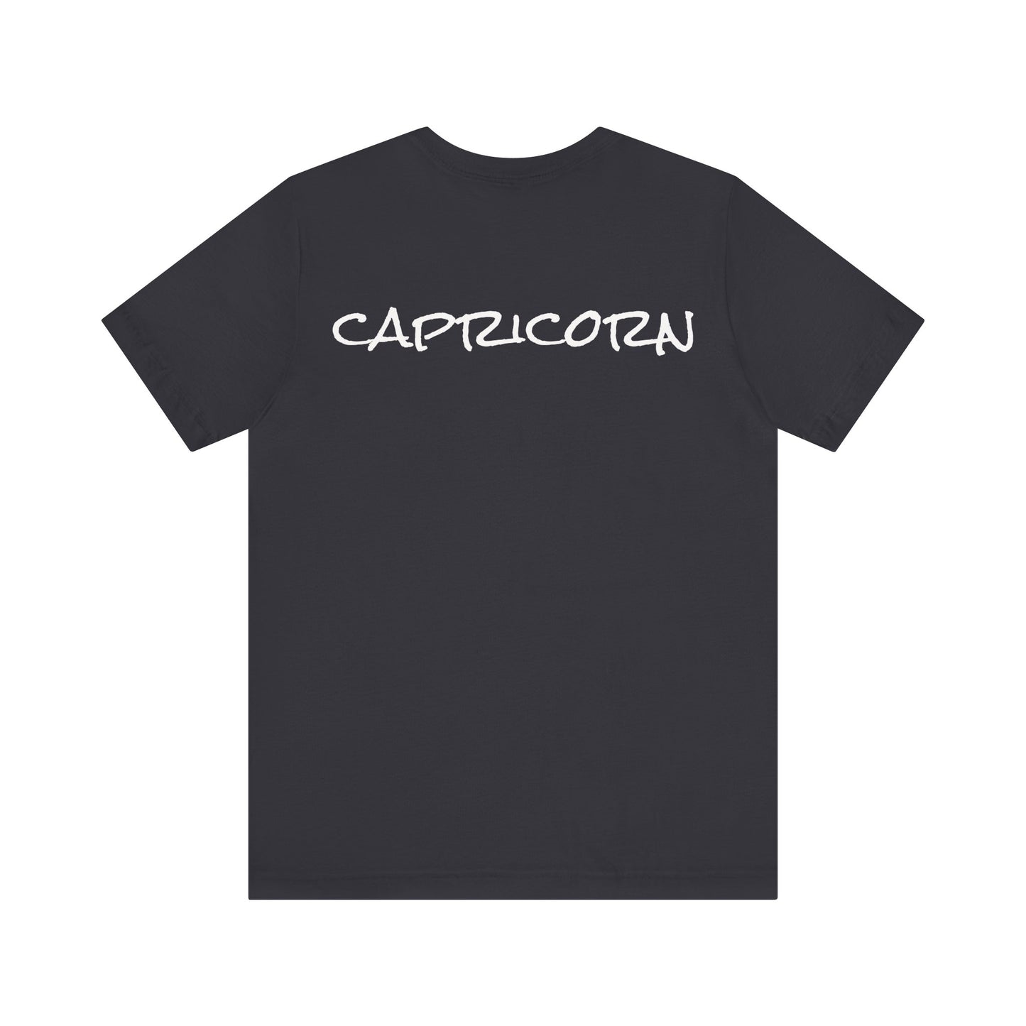 Spooky Capricorn Zodiac Shirt Goat, Full Moon, and Graveyard Dark Astrology Tee for Astrology Lovers Distress