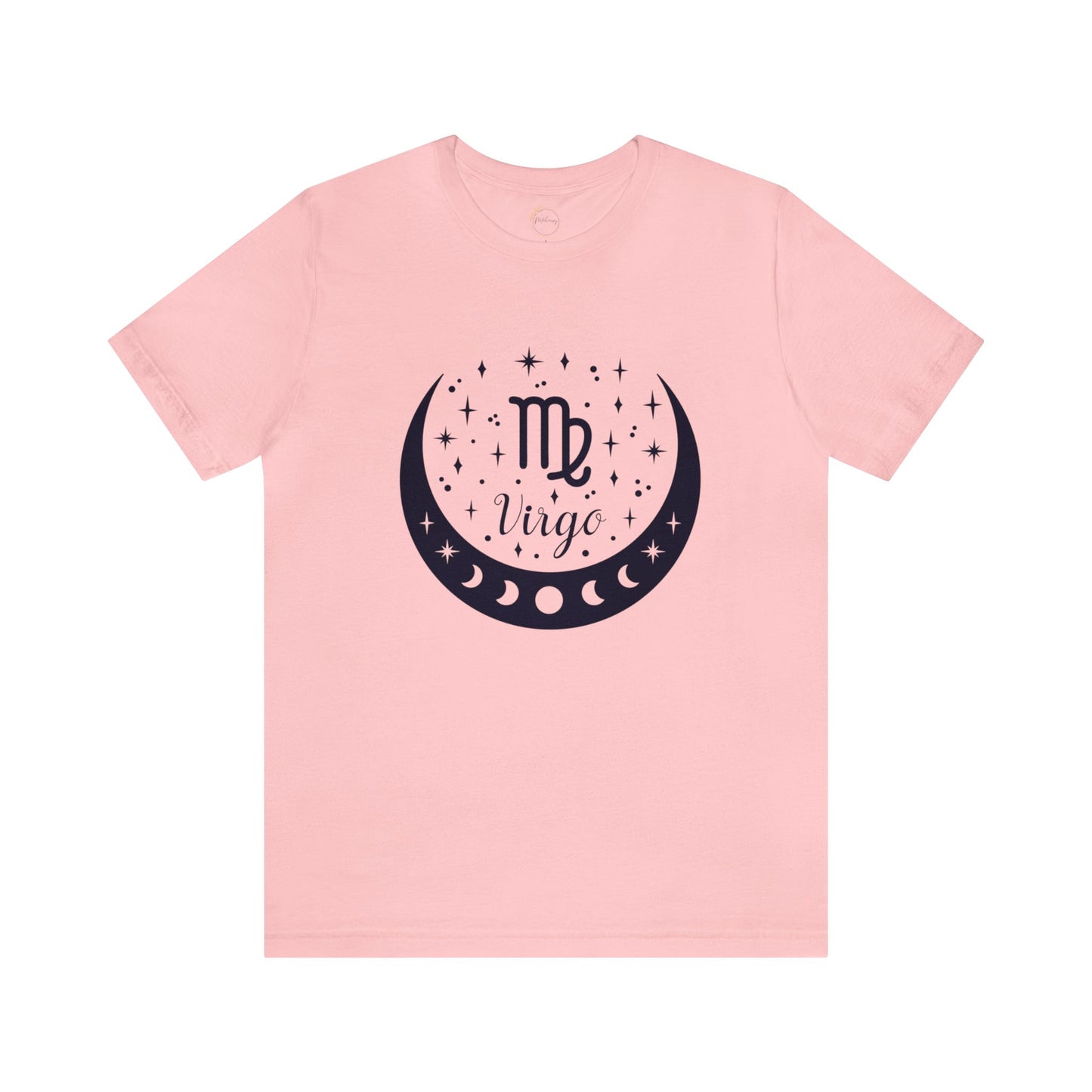 Virgo Moon Phase Zodiac Unisex Jersey Short Sleeve Tee