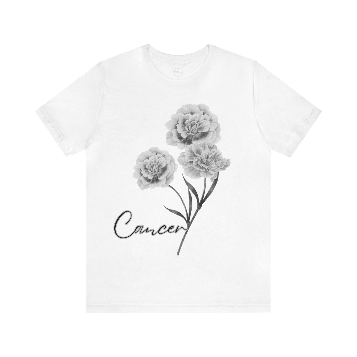 Cancer Carnation Zodiac Unisex Jersey Short Sleeve Tee