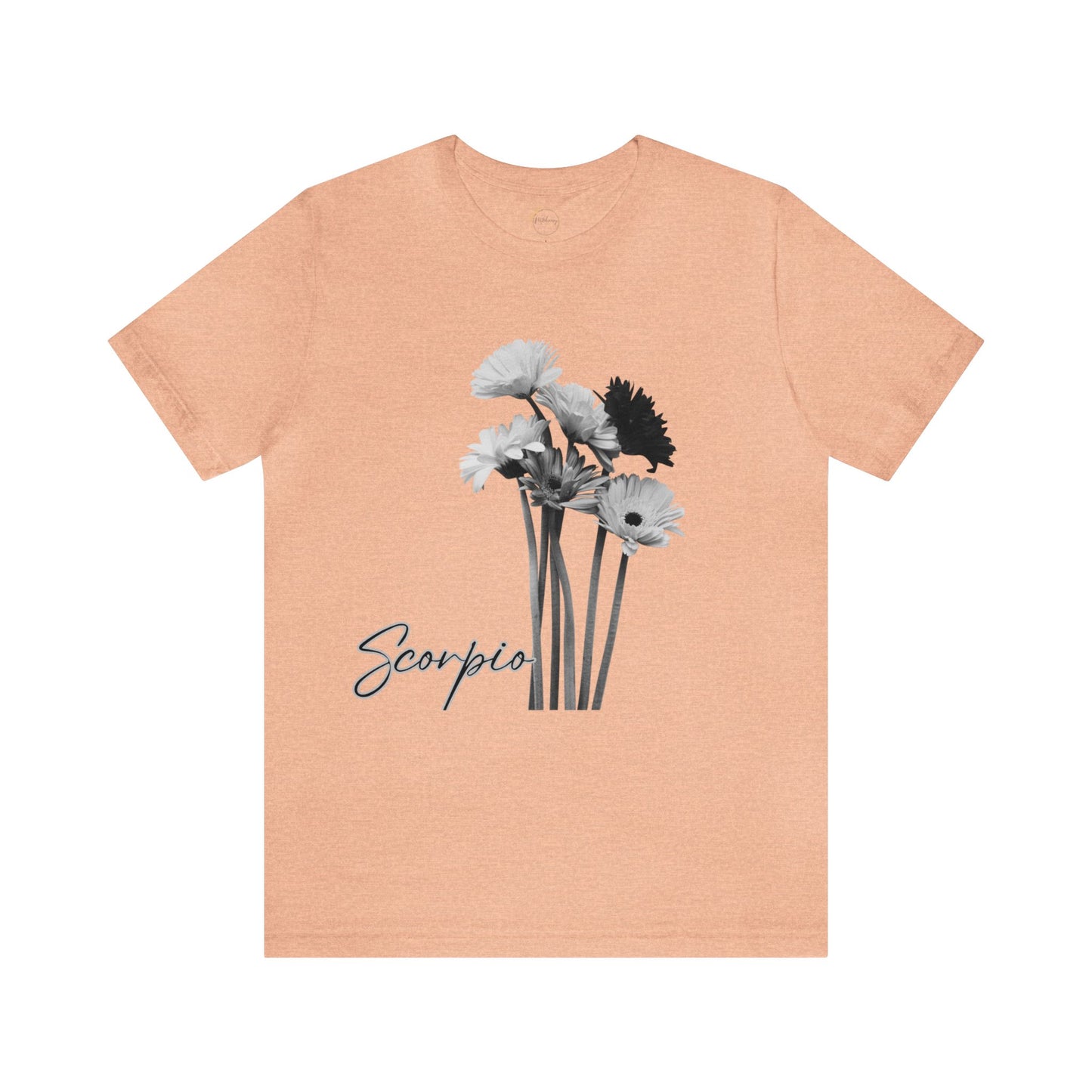 Scorpio Gerberas Zodiac Unisex Jersey Short Sleeve Tee