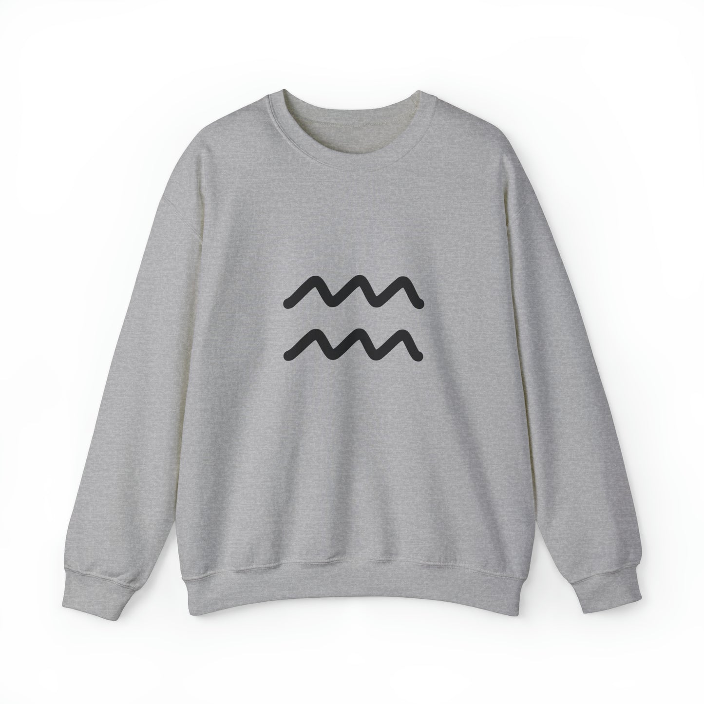 Aquarius Simple Zodiac Unisex Heavy Blend™ Crewneck Sweatshirt