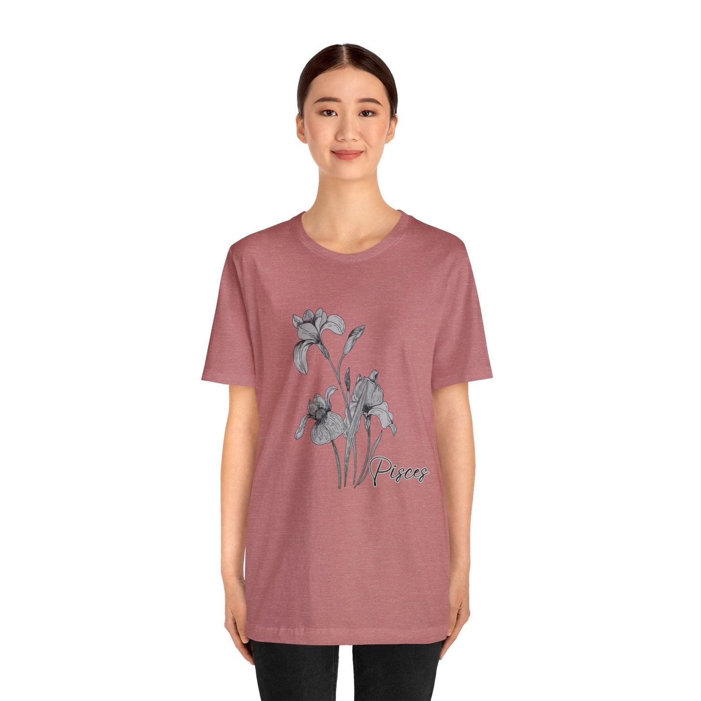 Pisces Iris Zodiac Unisex Jersey Short Sleeve Tee