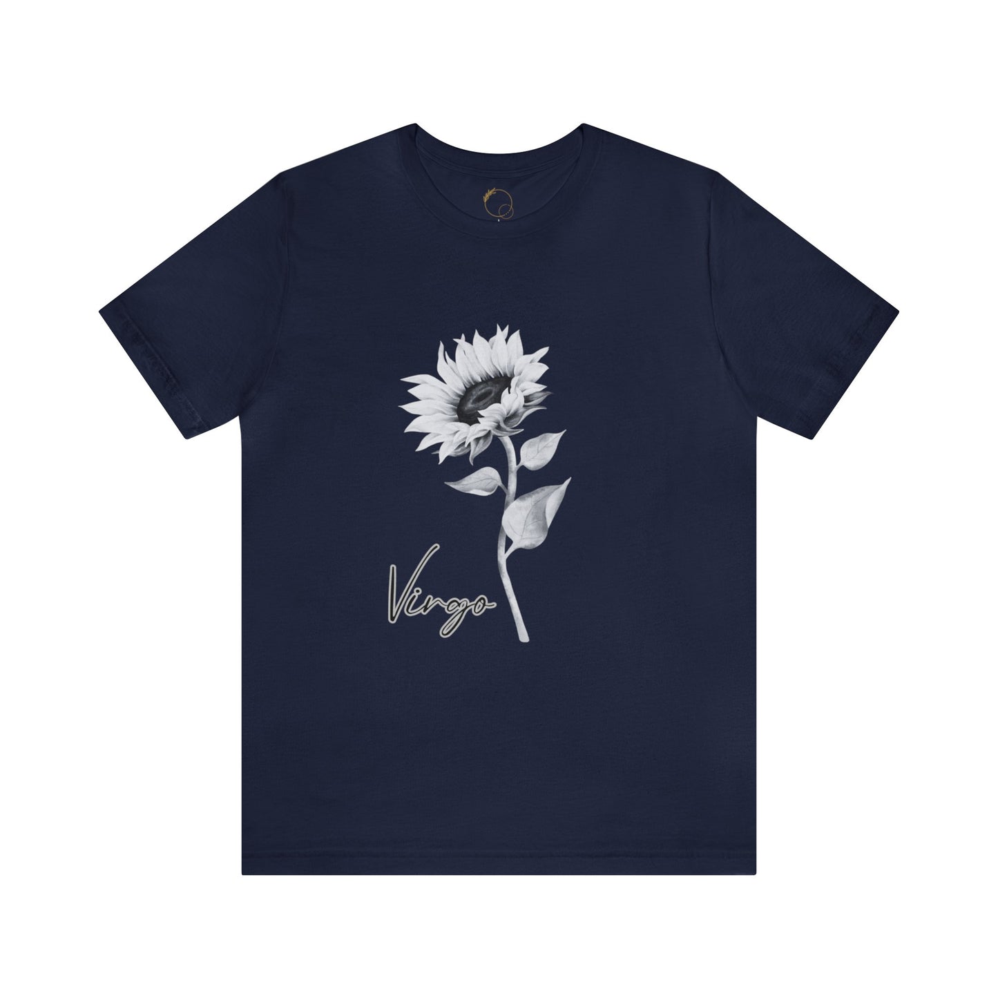 Virgo Sunflower Zodiac Unisex Jersey Short Sleeve Tee