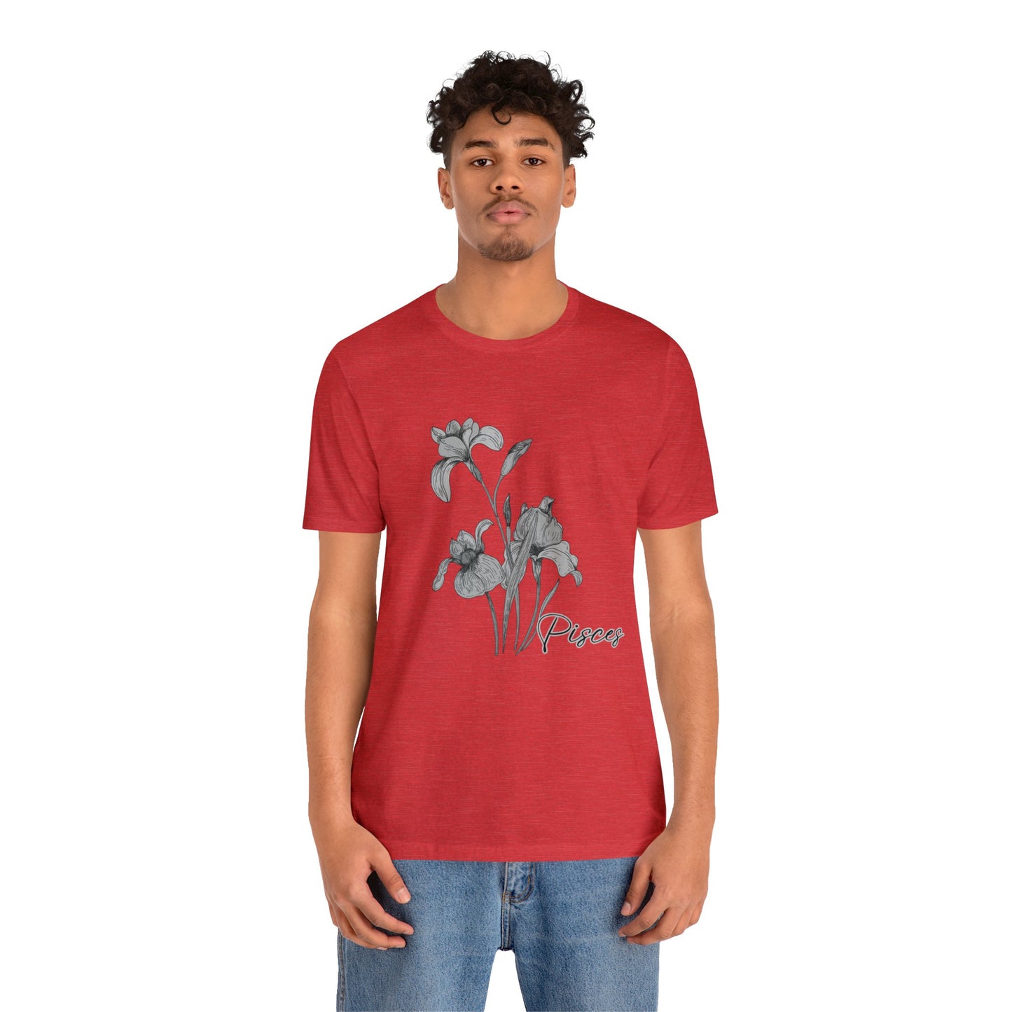Pisces Iris Zodiac Unisex Jersey Short Sleeve Tee