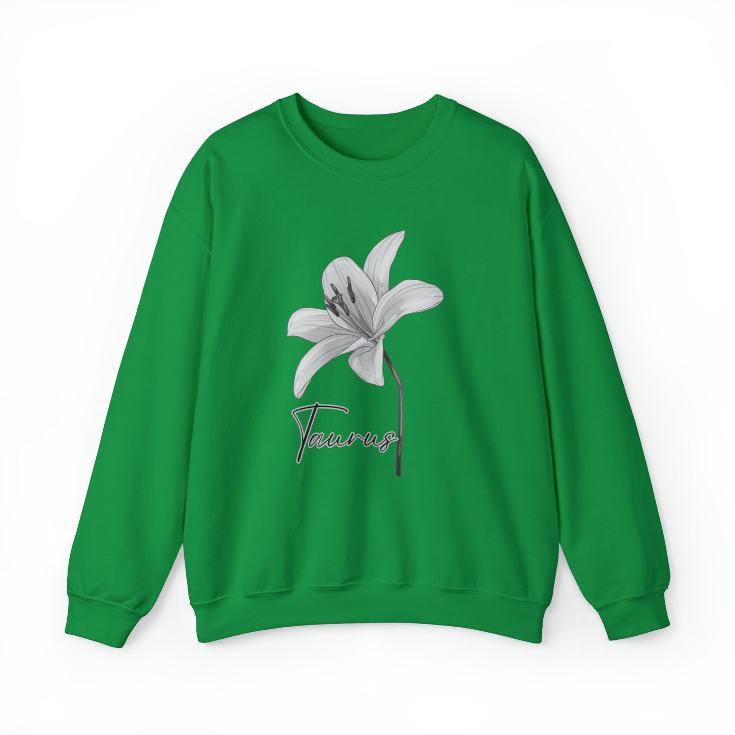 Taurus Lily Unisex Heavy Blend Crewneck Sweatshirt