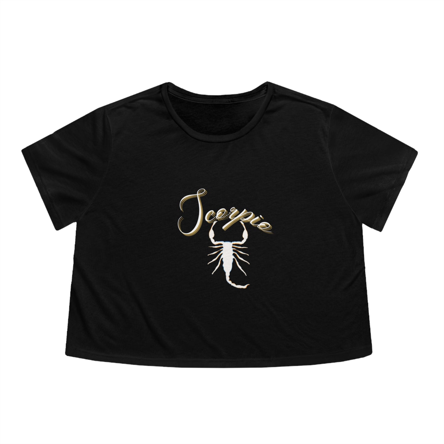 Scorpio Zodiac Flowy Cropped Tee