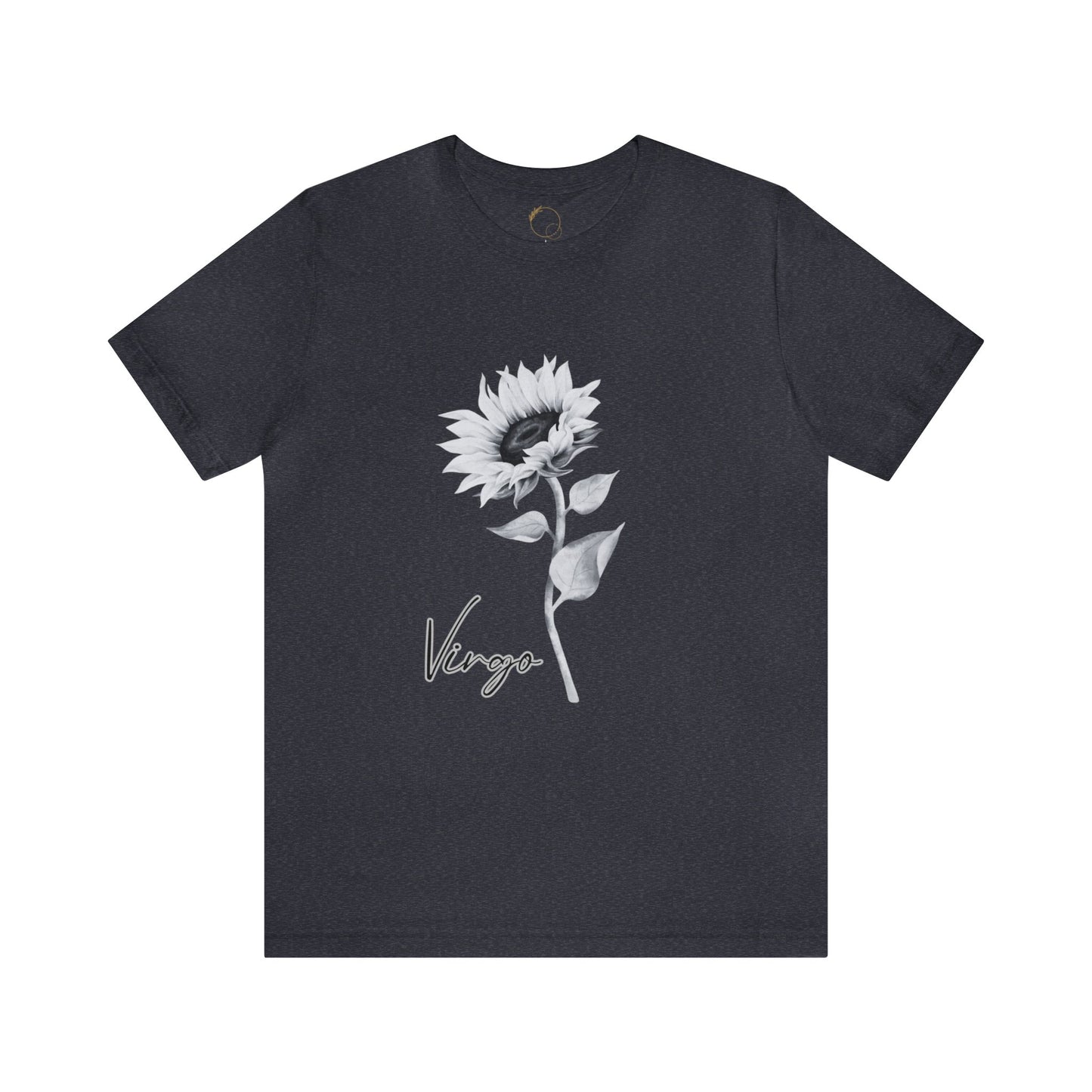 Virgo Sunflower Zodiac Unisex Jersey Short Sleeve Tee
