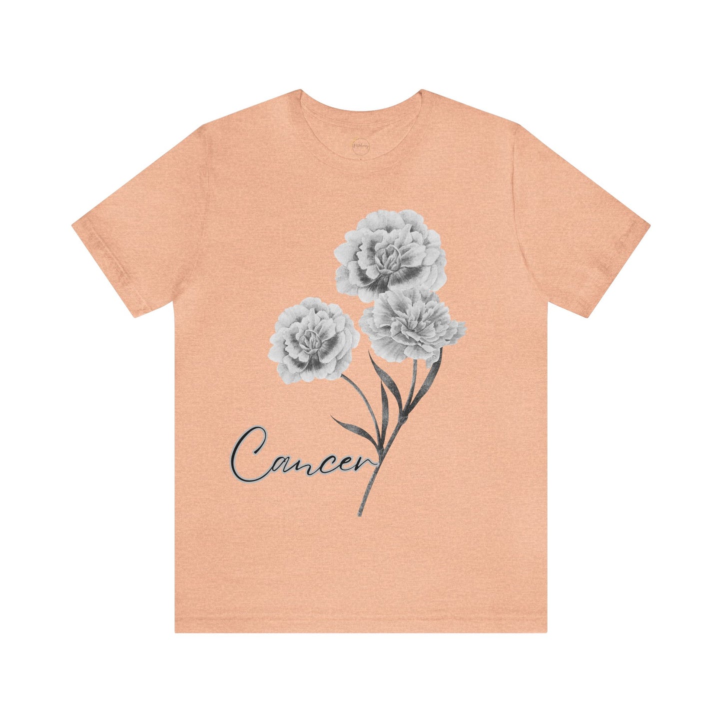 Cancer Carnation Zodiac Unisex Jersey Short Sleeve Tee