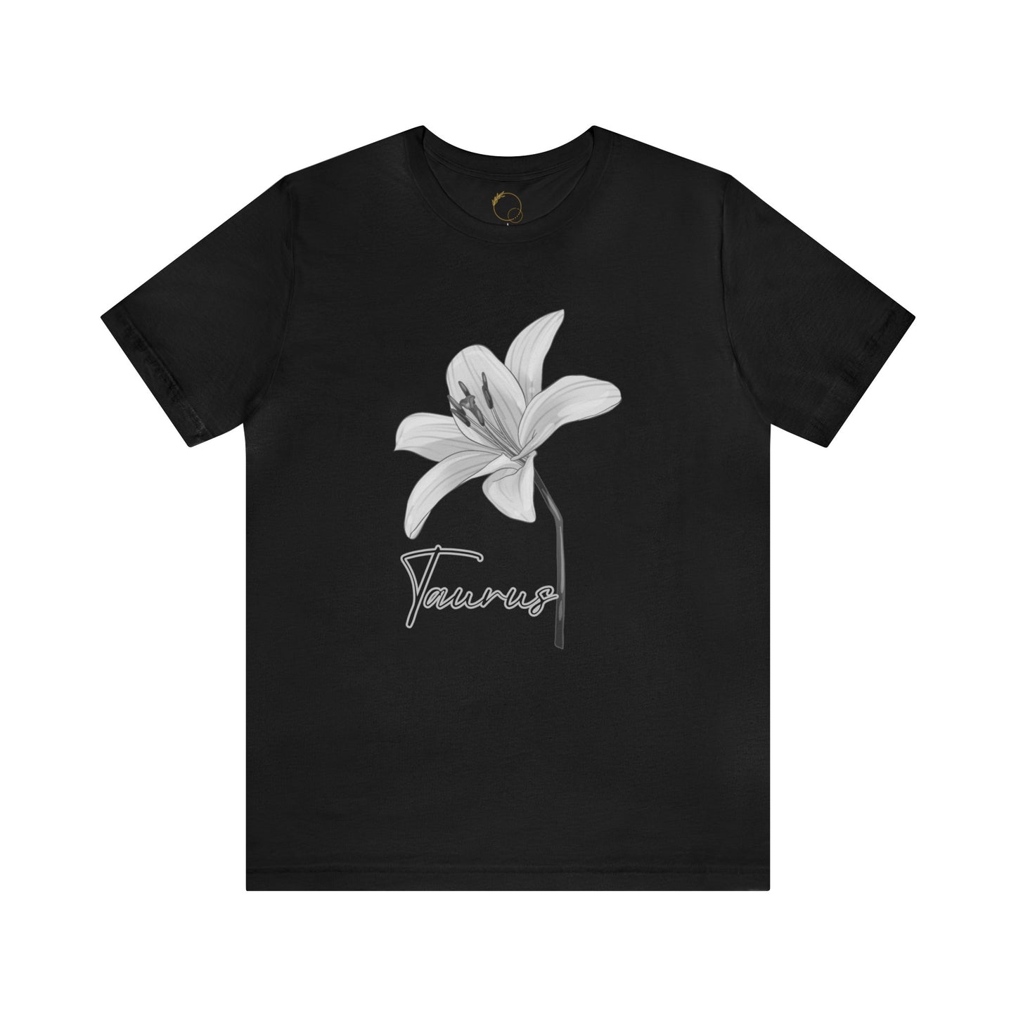Taurus Lily Zodiac Unisex Jersey Short Sleeve Tee