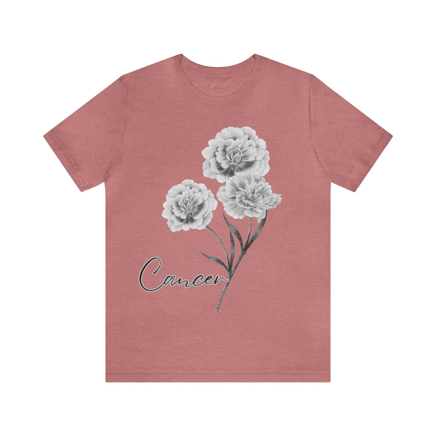 Cancer Carnation Zodiac Unisex Jersey Short Sleeve Tee