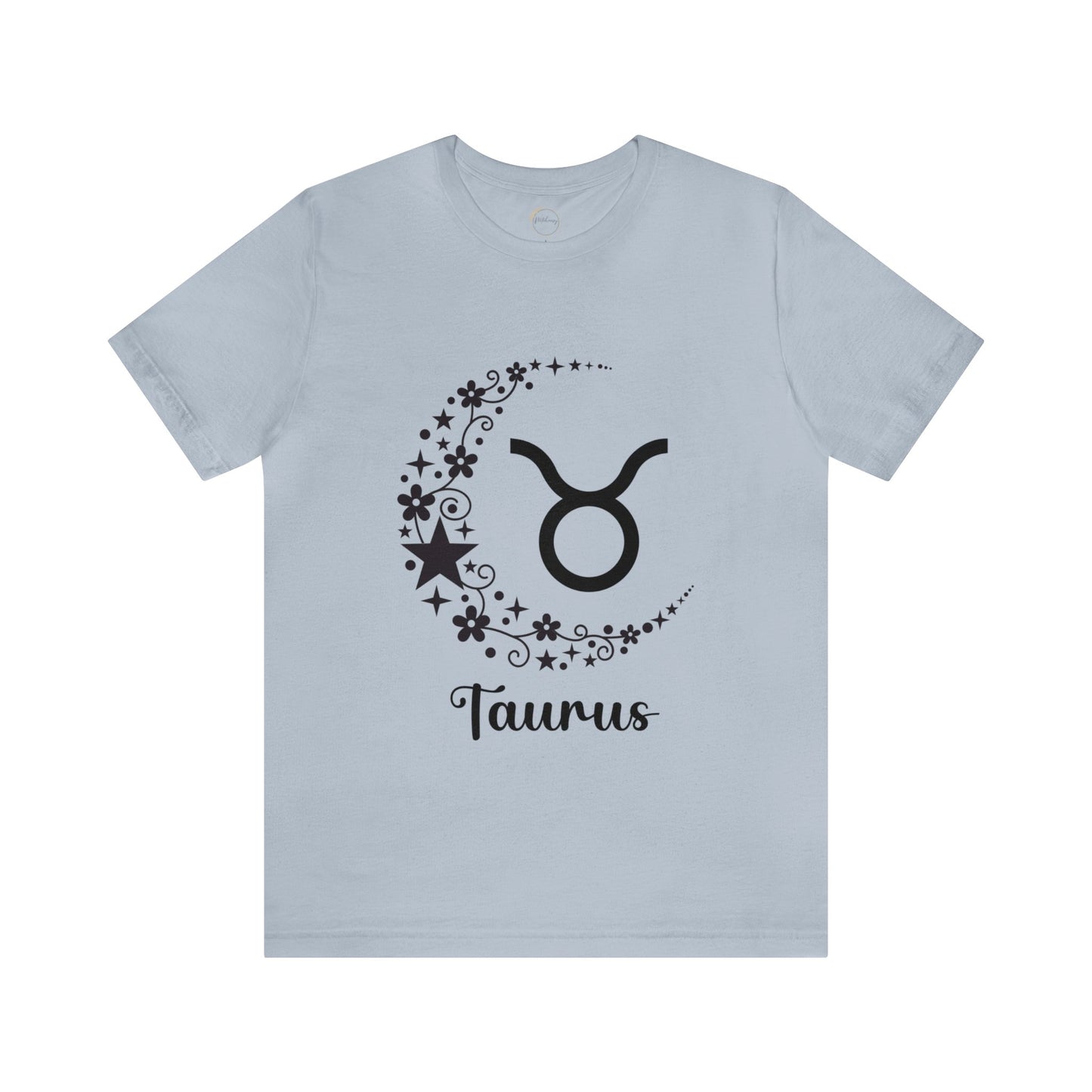 Taurus Floral Moon Zodiac Unisex Jersey Short Sleeve Tee