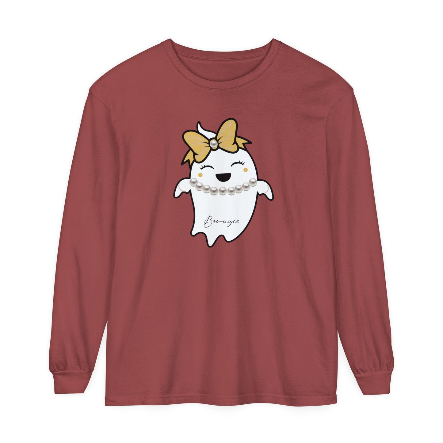 Boo-ugie Ghost Unisex Long Sleeve T-Shirt