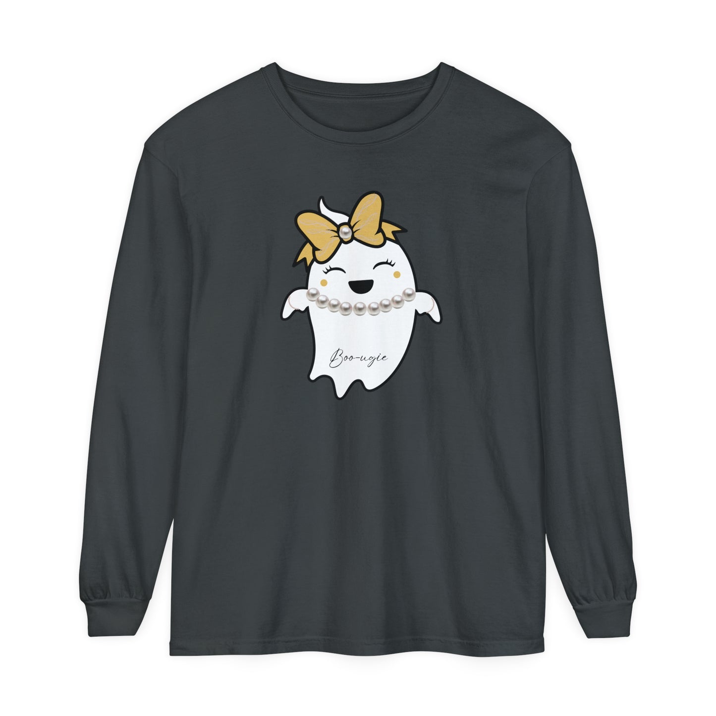 Boo-ugie Ghost Unisex Long Sleeve T-Shirt