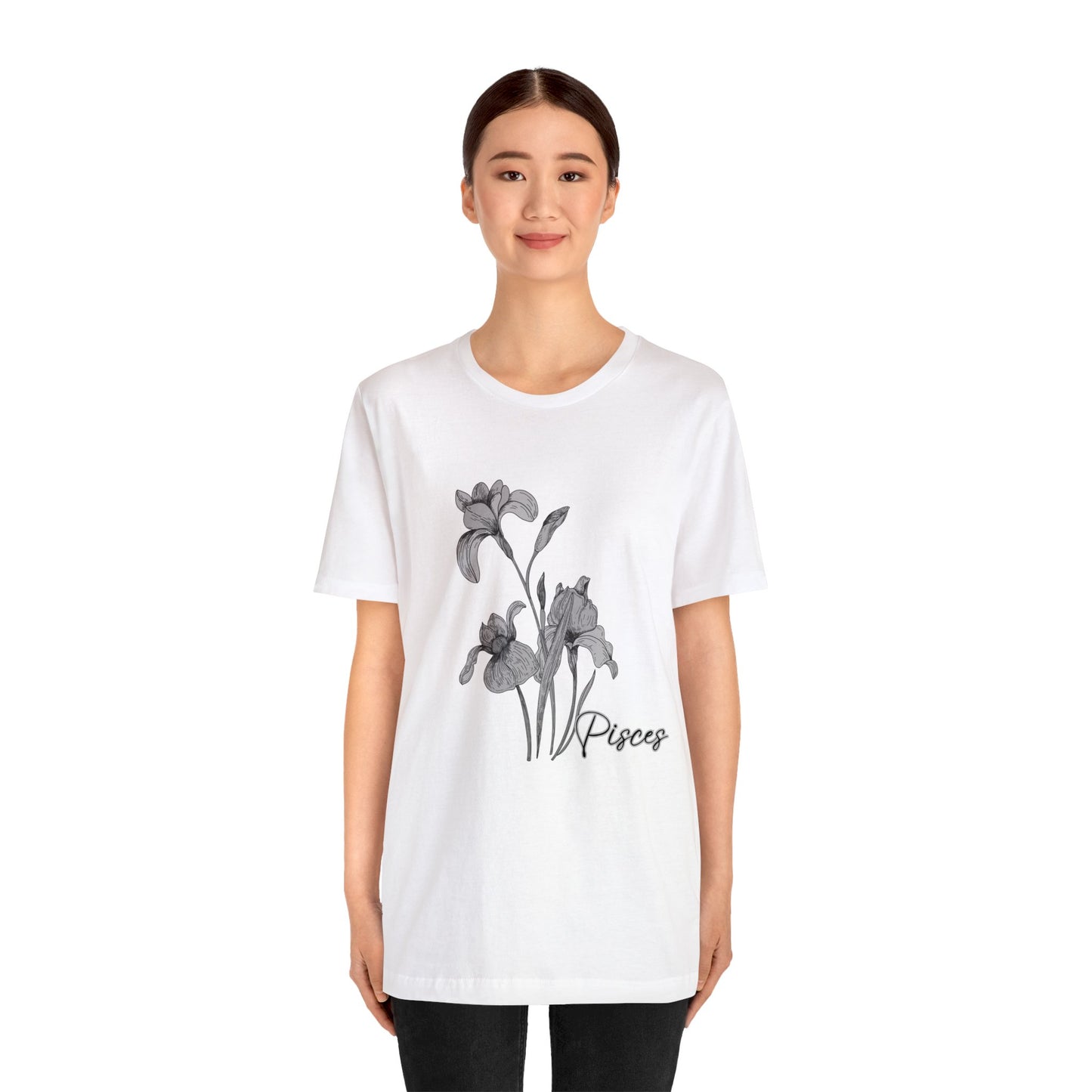 Pisces Iris Zodiac Unisex Jersey Short Sleeve Tee