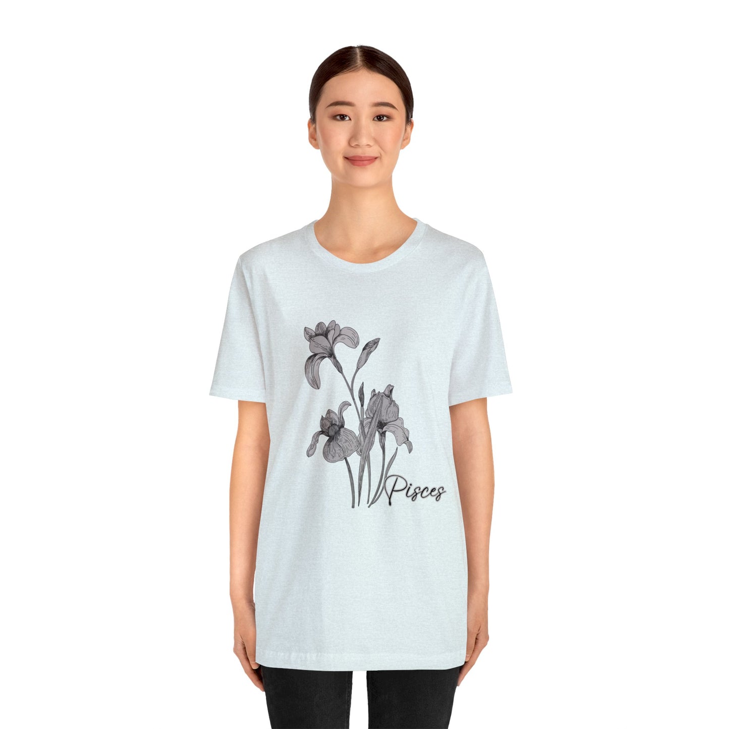 Pisces Iris Zodiac Unisex Jersey Short Sleeve Tee