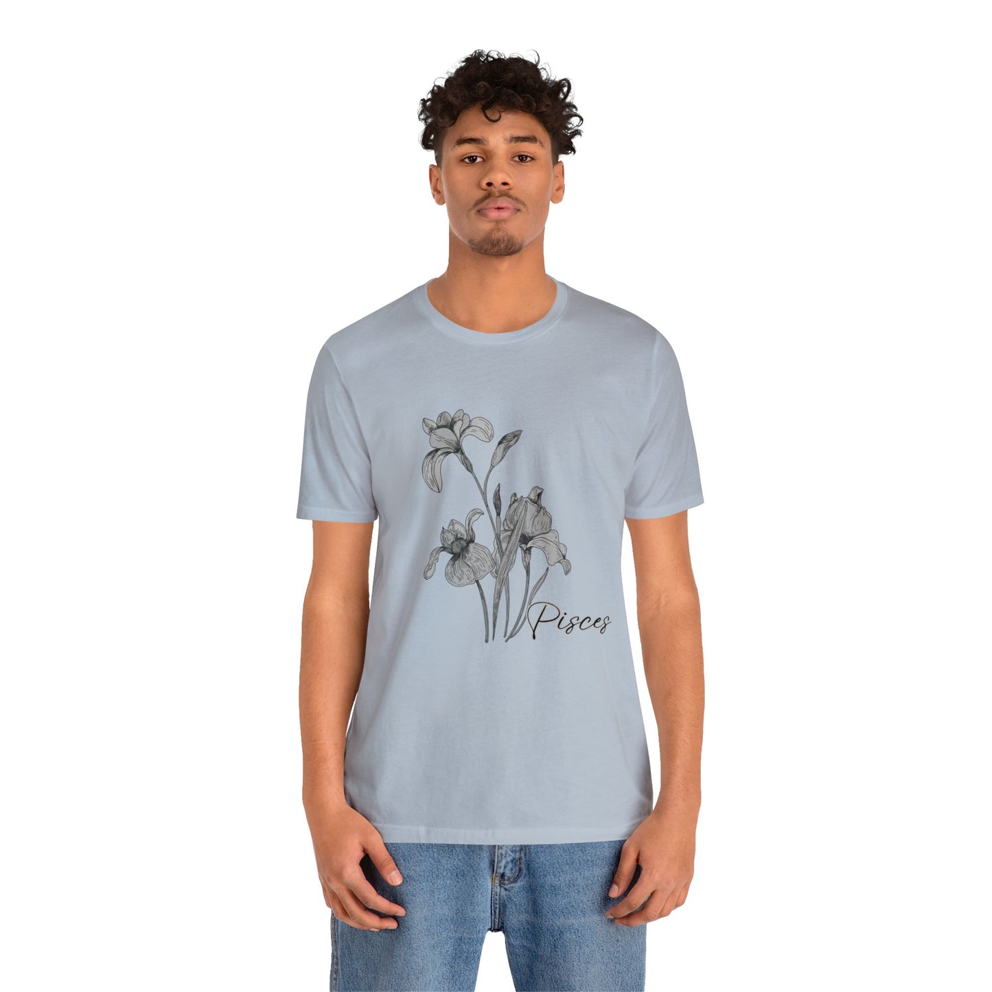 Pisces Iris Zodiac Unisex Jersey Short Sleeve Tee