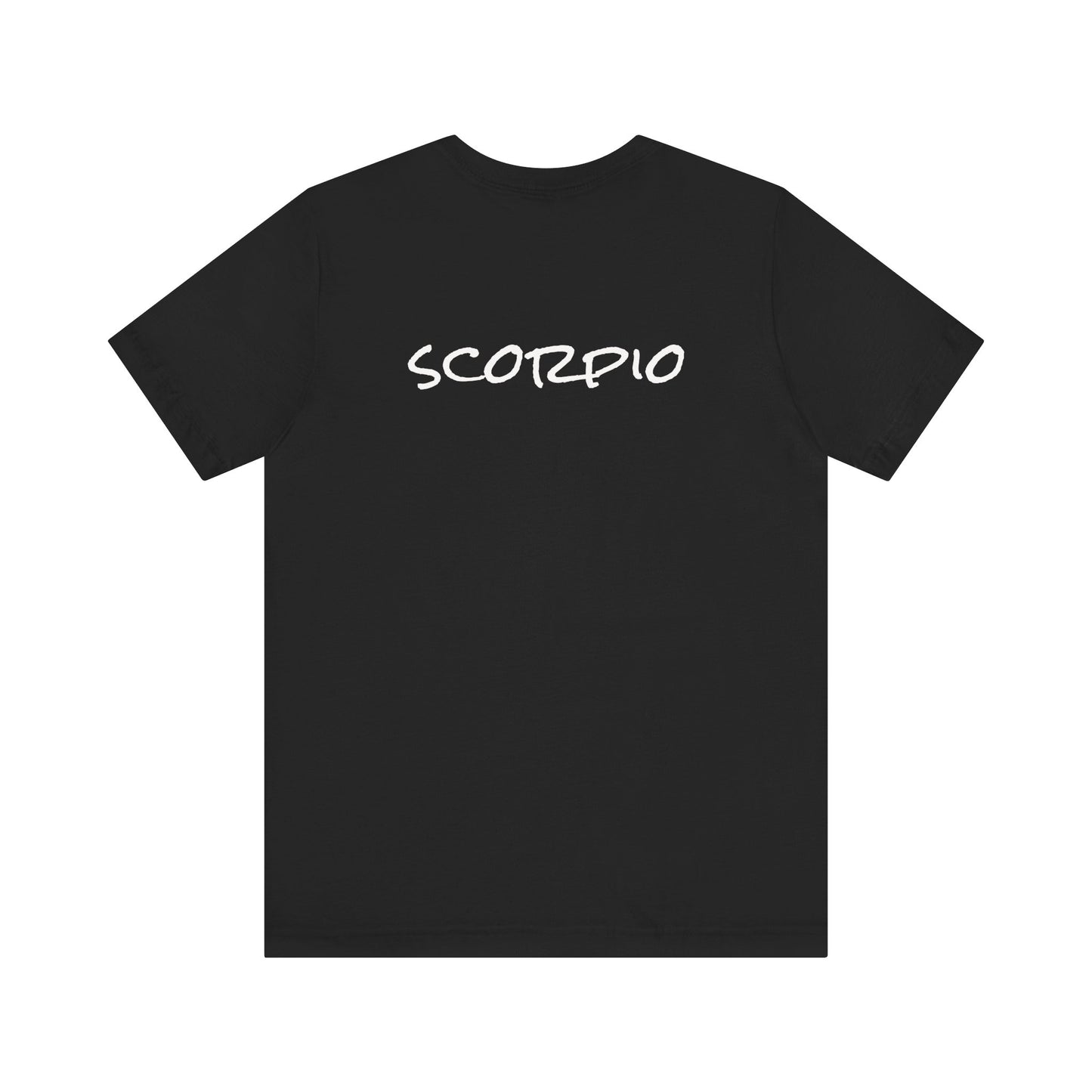 Spooky Scorpio Zodiac Shirt Fire, Full Moon, and Scorpion Monster Dark Astrology Tee for Astrology Lovers Anytime or Halloween Distress