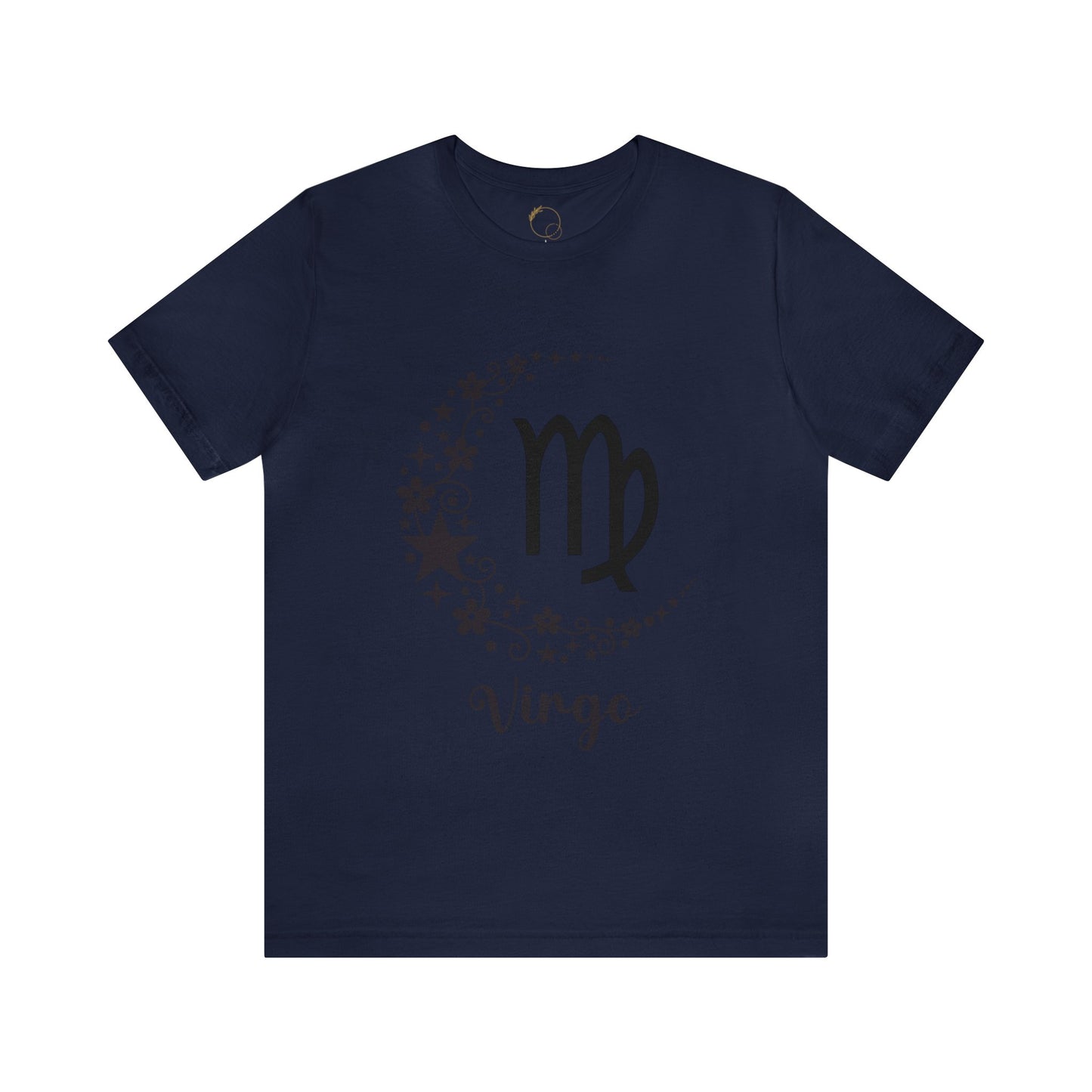 Virgo Floral Moon Zodiac Unisex Jersey Short Sleeve Tee