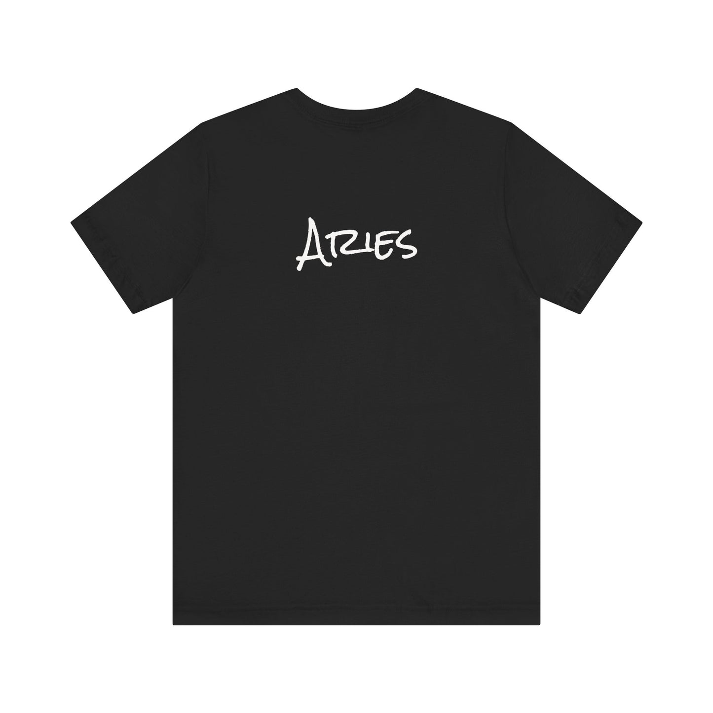 Dark Mystic Aries Zodiac Shirt Bold Ram Bats Fire Graphic Tee Astrology Lovers Soft Comfortable Perfect for Aries Energy Halloween Distress
