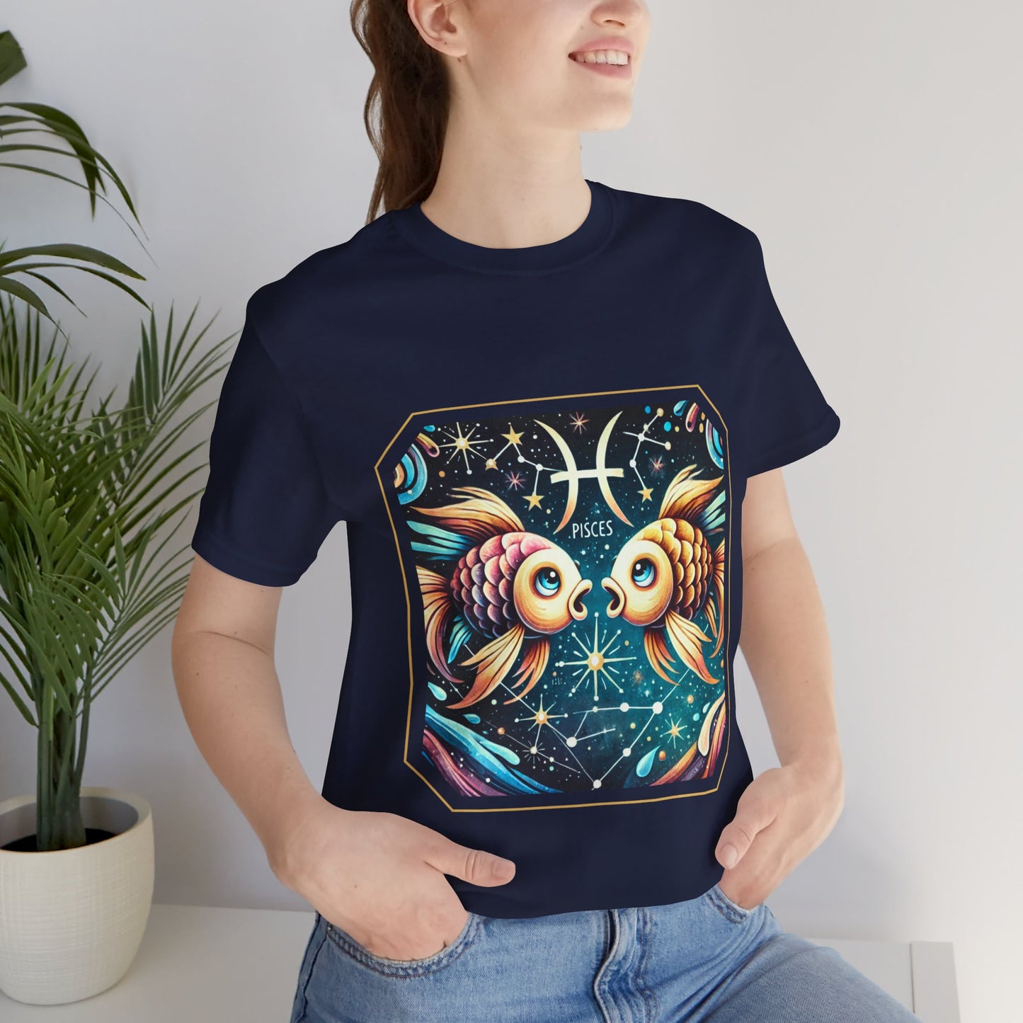 Pisces Framed Zodiac Name T-Shirt