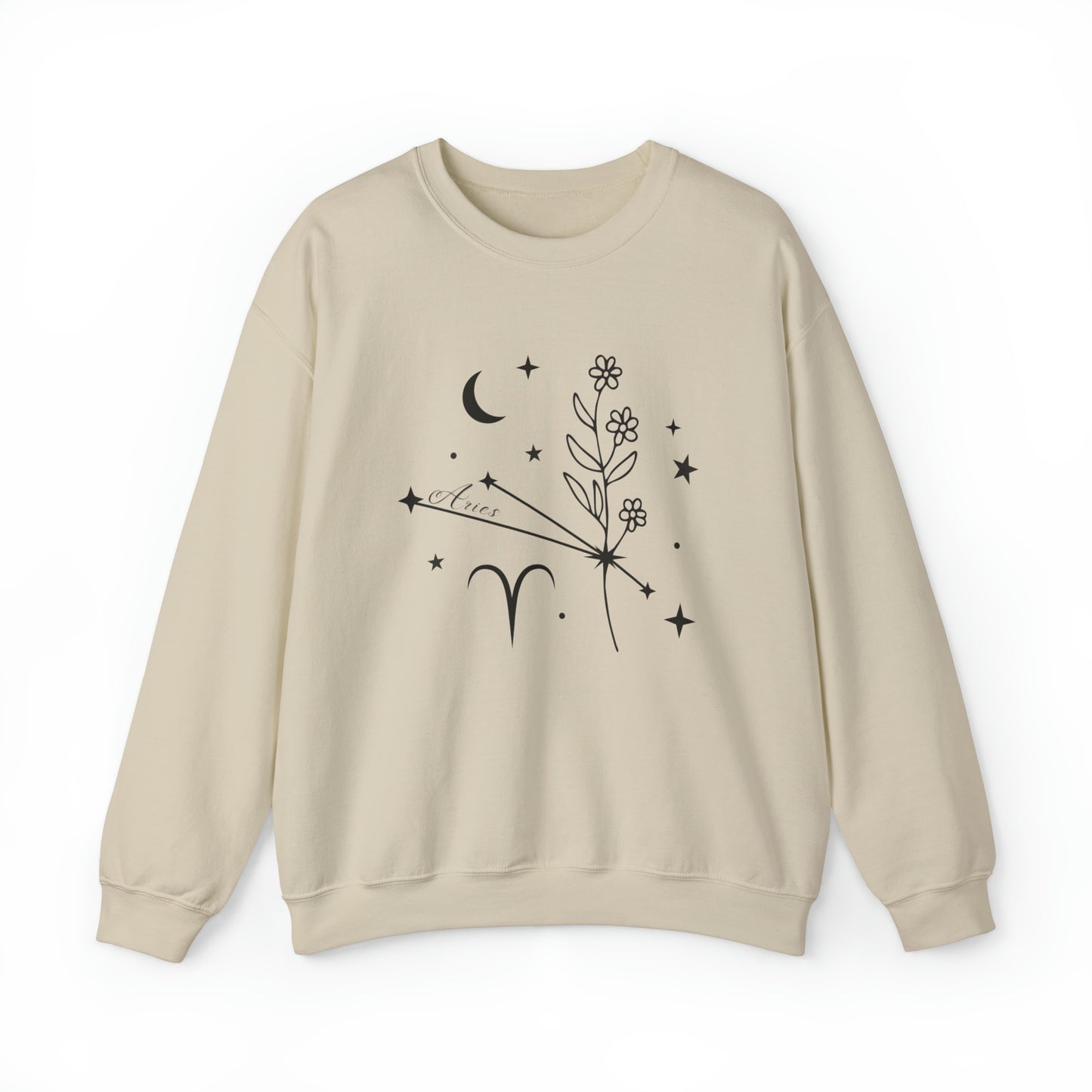 Aries Zodiac Mix Unisex Heavy Blend™ Crewneck Sweatshirt