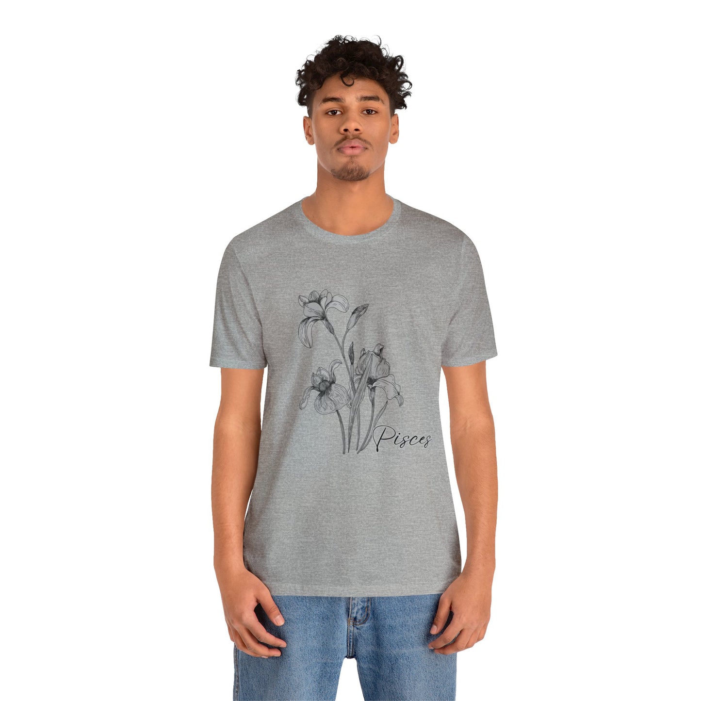 Pisces Iris Zodiac Unisex Jersey Short Sleeve Tee