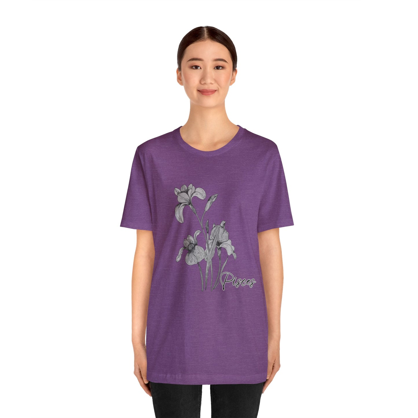 Pisces Iris Zodiac Unisex Jersey Short Sleeve Tee