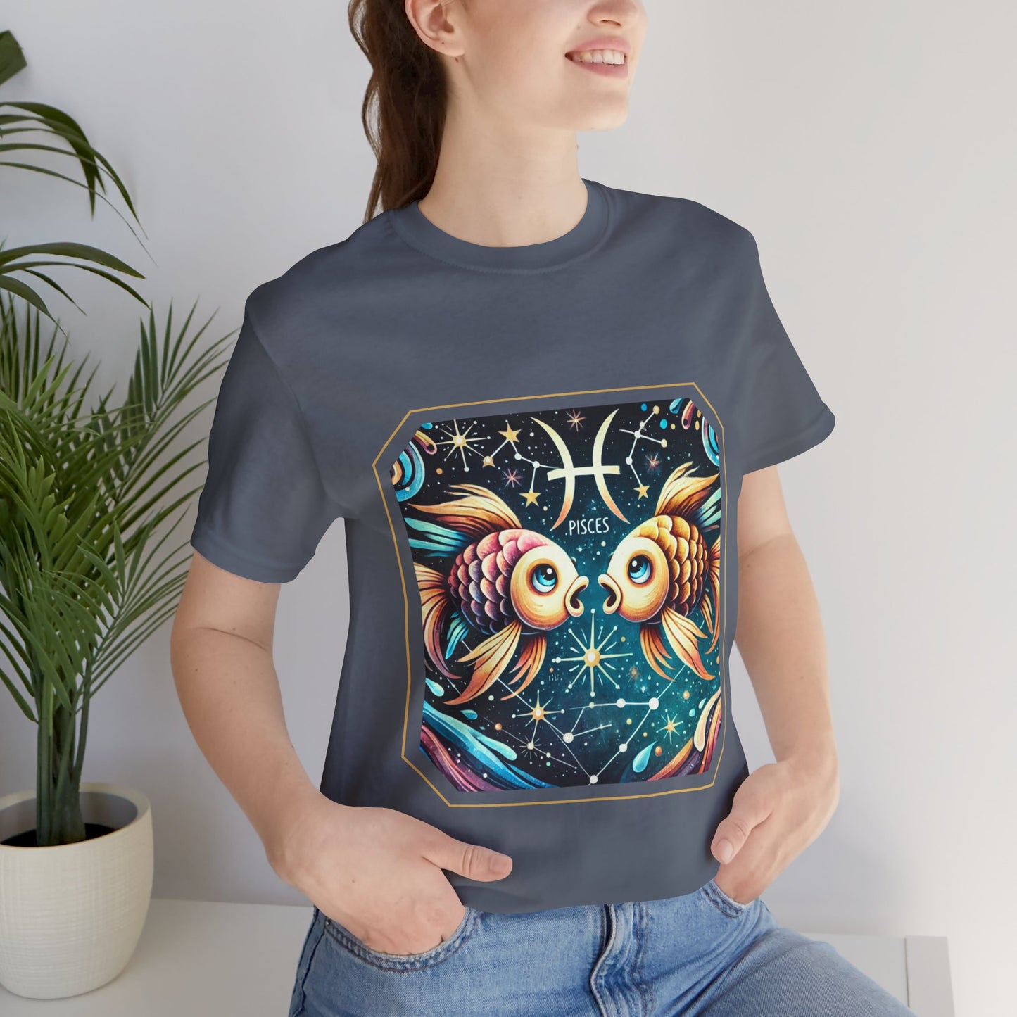 Pisces Framed Zodiac Name T-Shirt