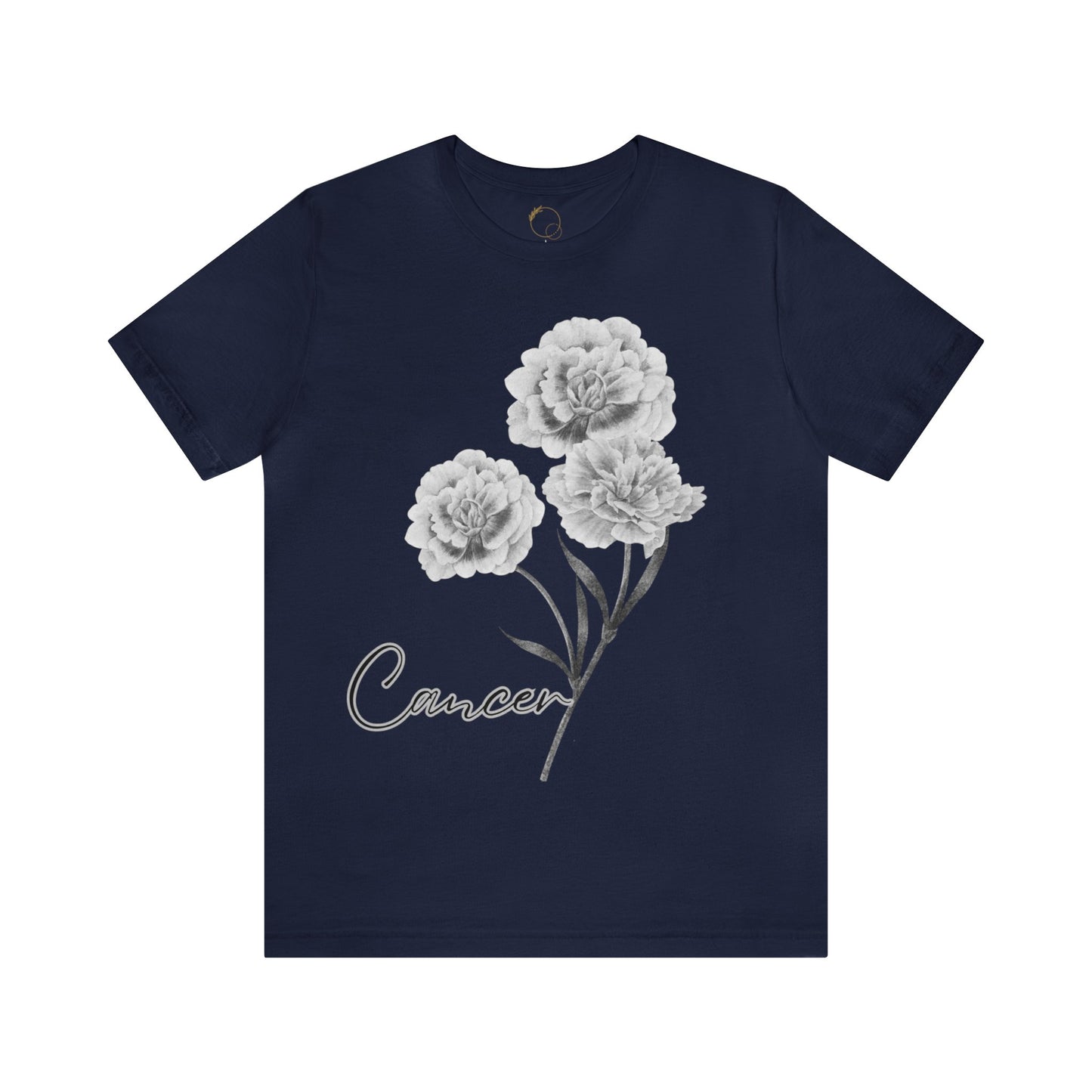 Cancer Carnation Zodiac Unisex Jersey Short Sleeve Tee