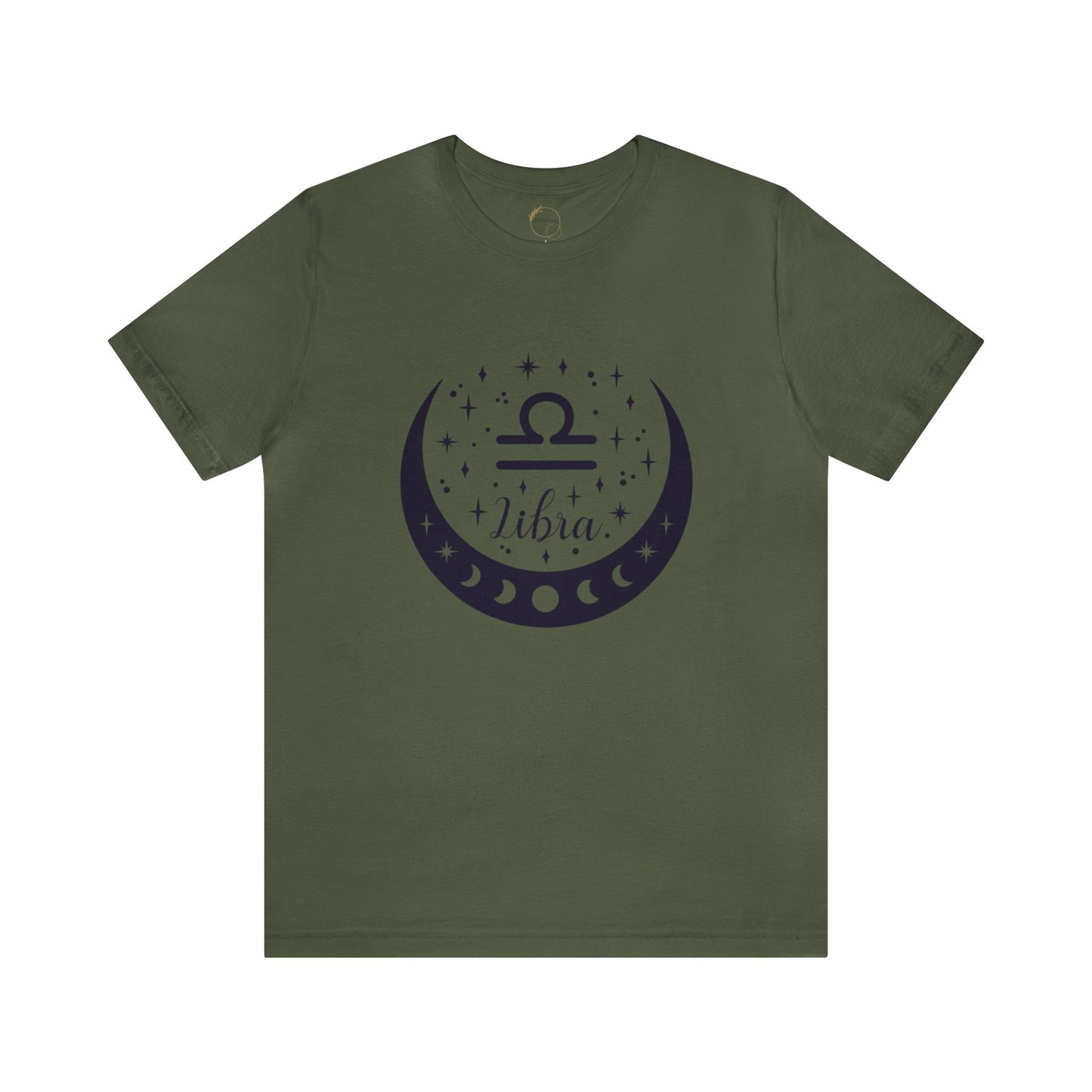 Libra Moon Phase Zodiac Unisex Jersey Short Sleeve Tee