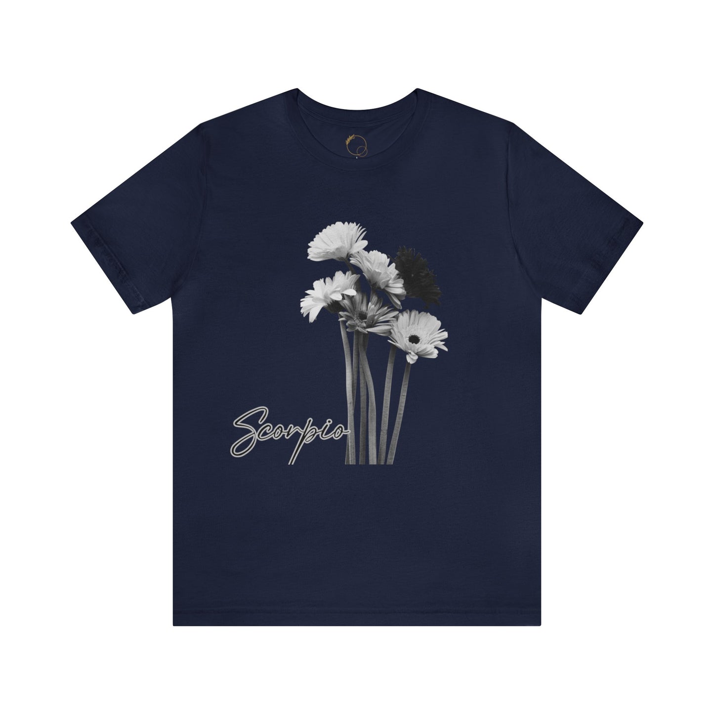 Scorpio Gerberas Zodiac Unisex Jersey Short Sleeve Tee